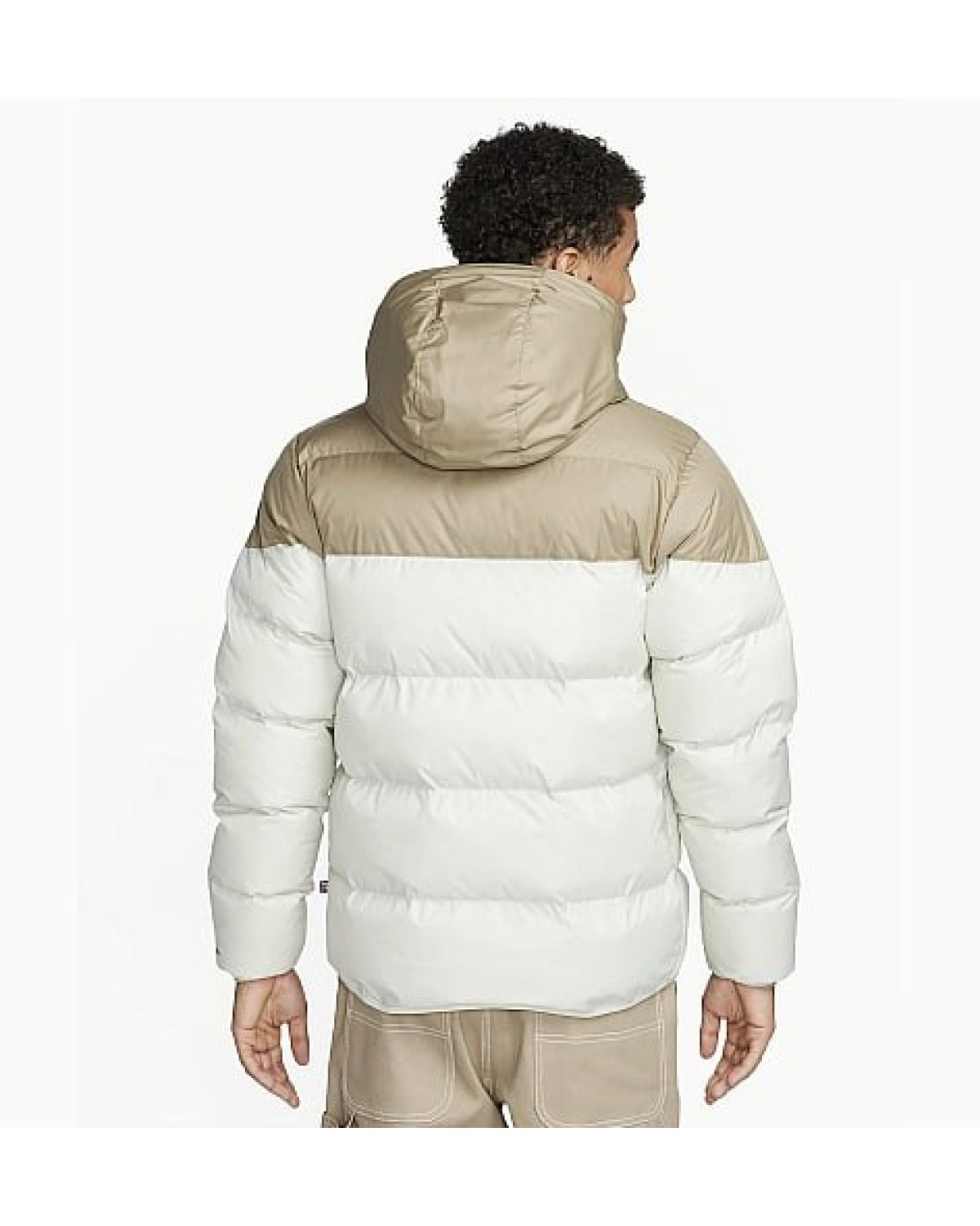 Пуховик Nike Sf Wr Pl - Fld HD Jkt Beige/White