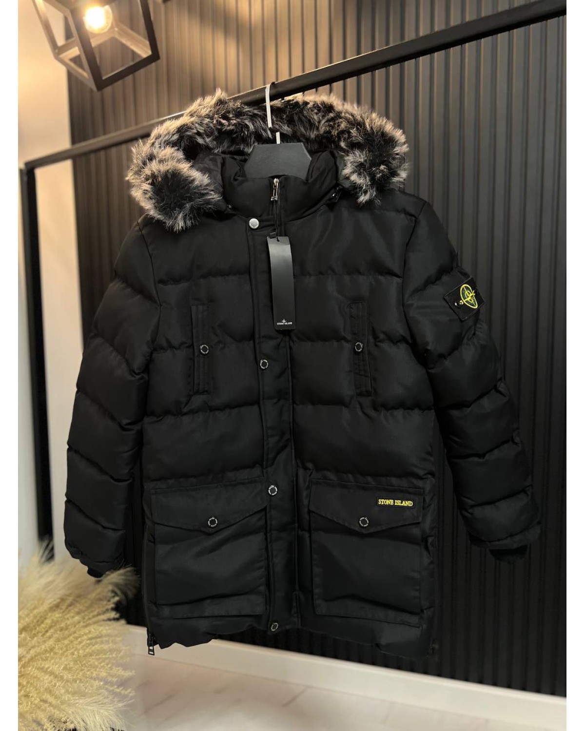 Куртка - пуховик Stone Island чорна