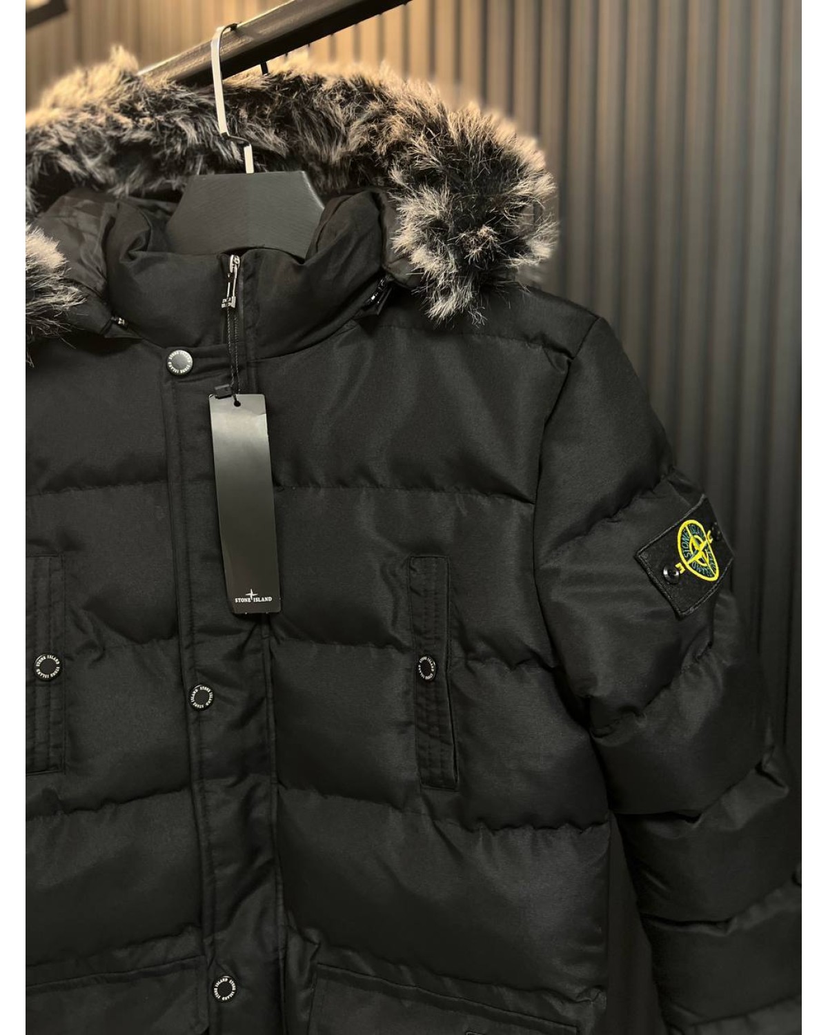 Куртка - пуховик Stone Island чорна