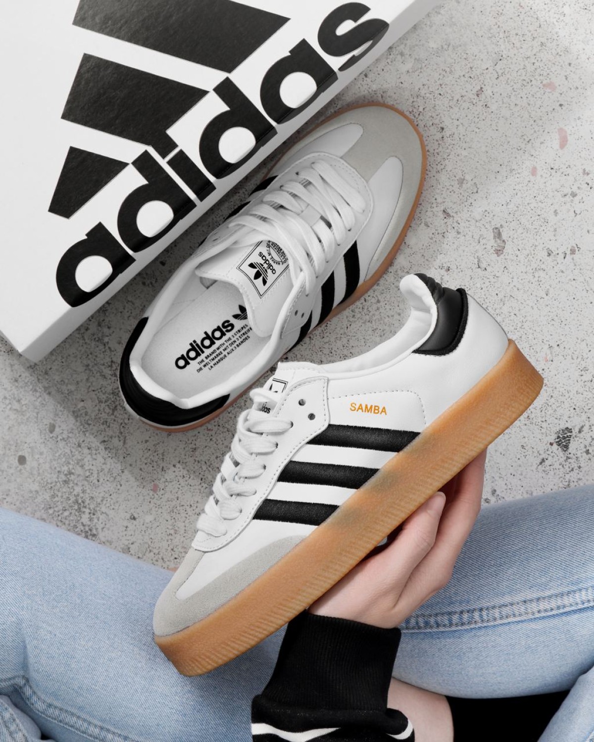 Samba Platform Black/White