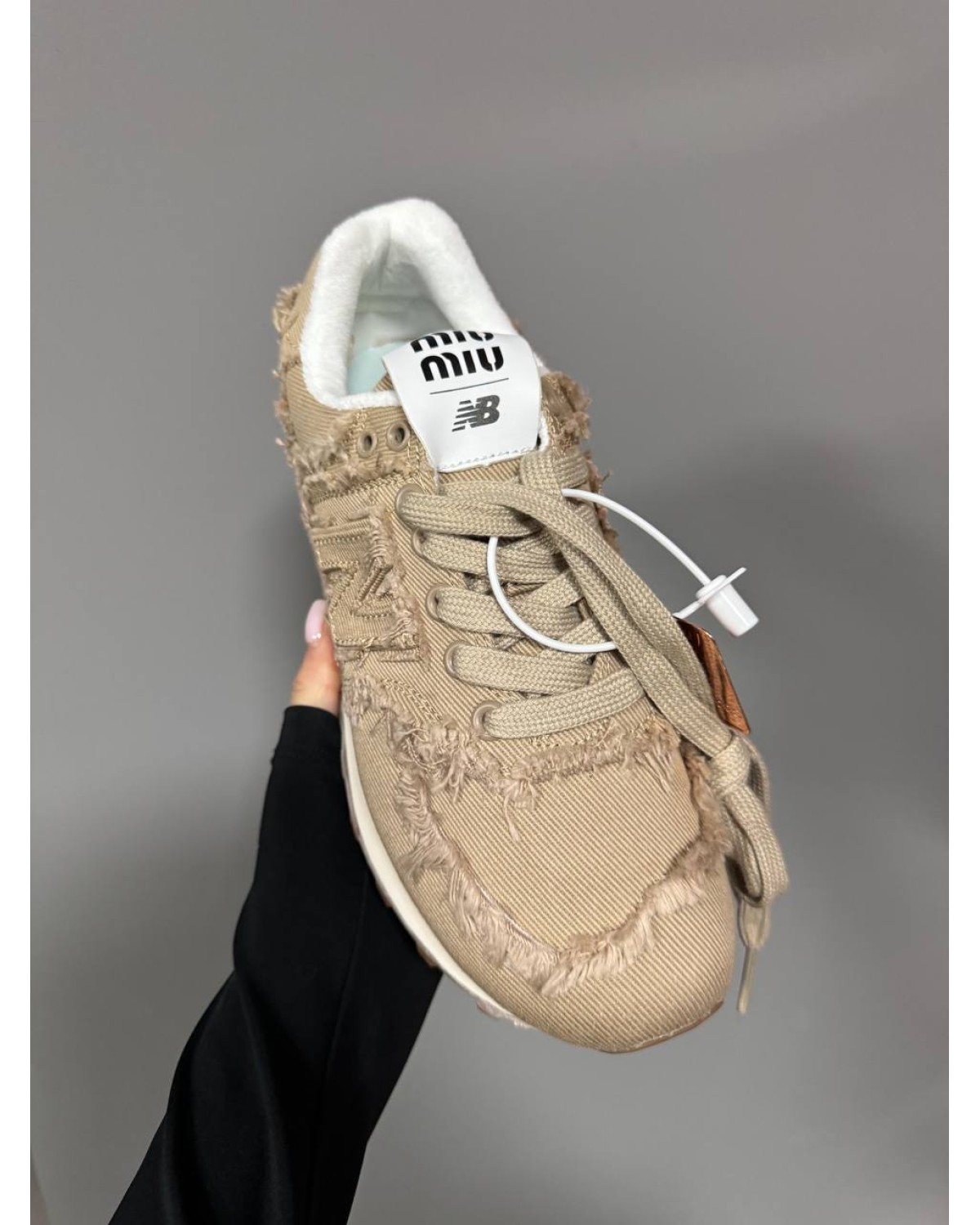 New Balance 574 x Miu Miu Beige