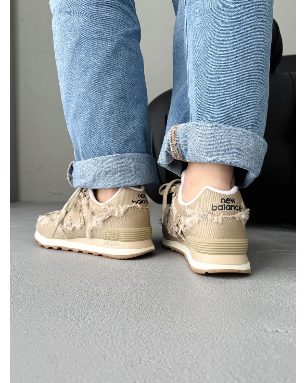 New Balance 574 x Miu Miu Beige
