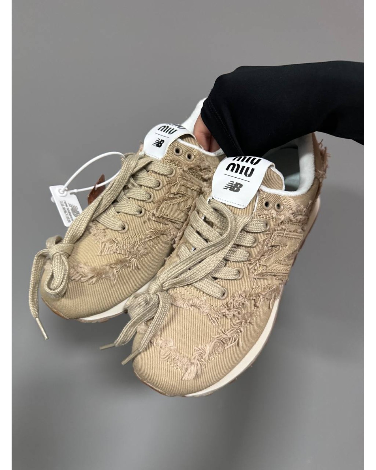 New Balance 574 x Miu Miu Beige