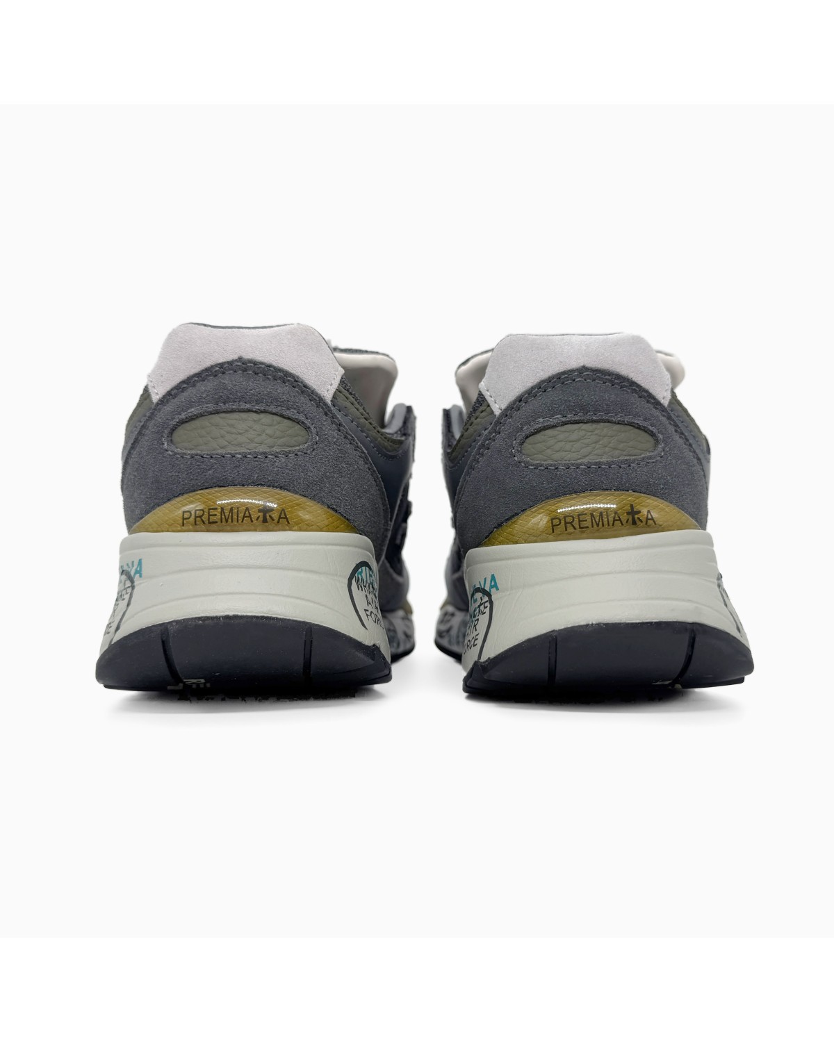 Premiata Uomo Mase Gray/Green