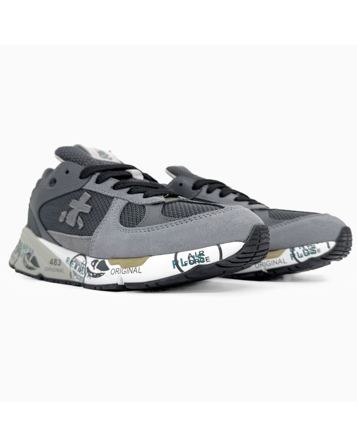 Premiata Uomo Mase Gray/Green