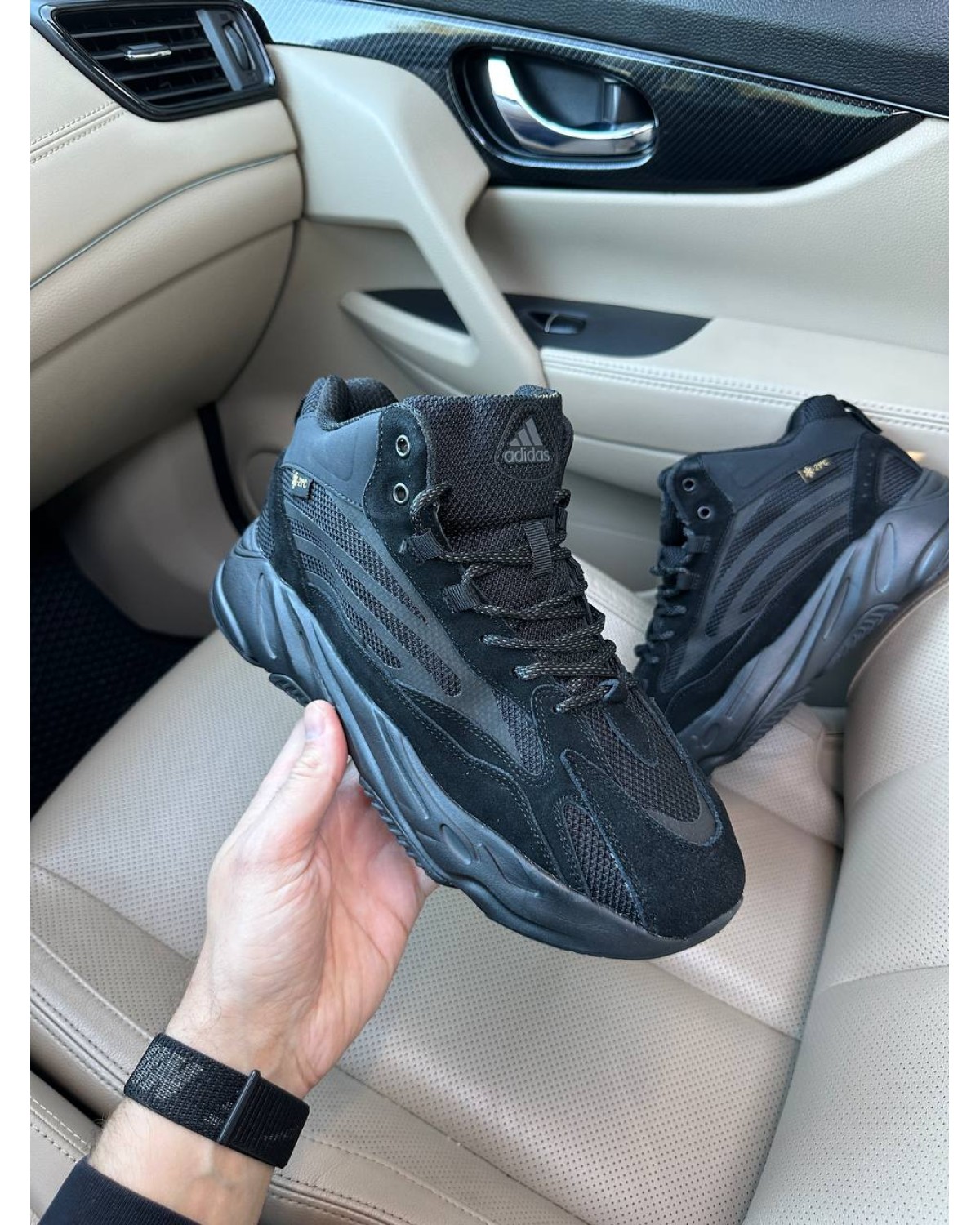 Adidas Yeezy Boost 700 Black Fur