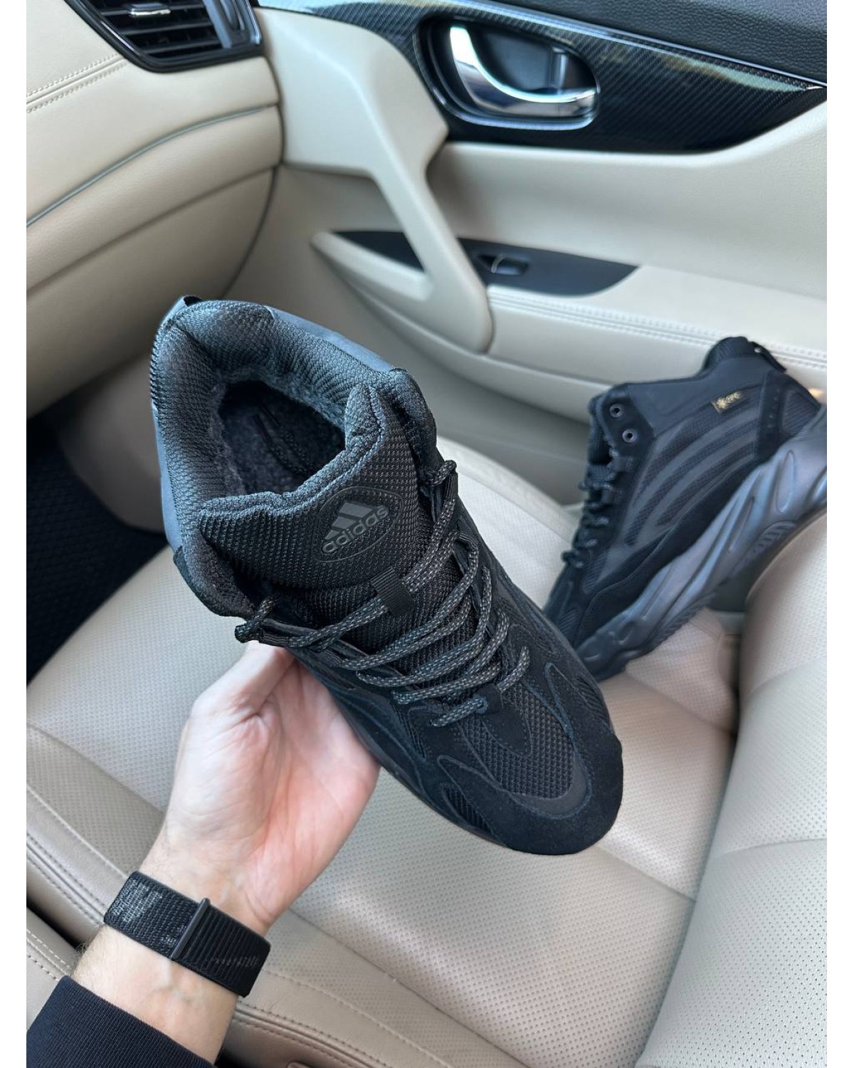 Adidas Yeezy Boost 700 Black Fur