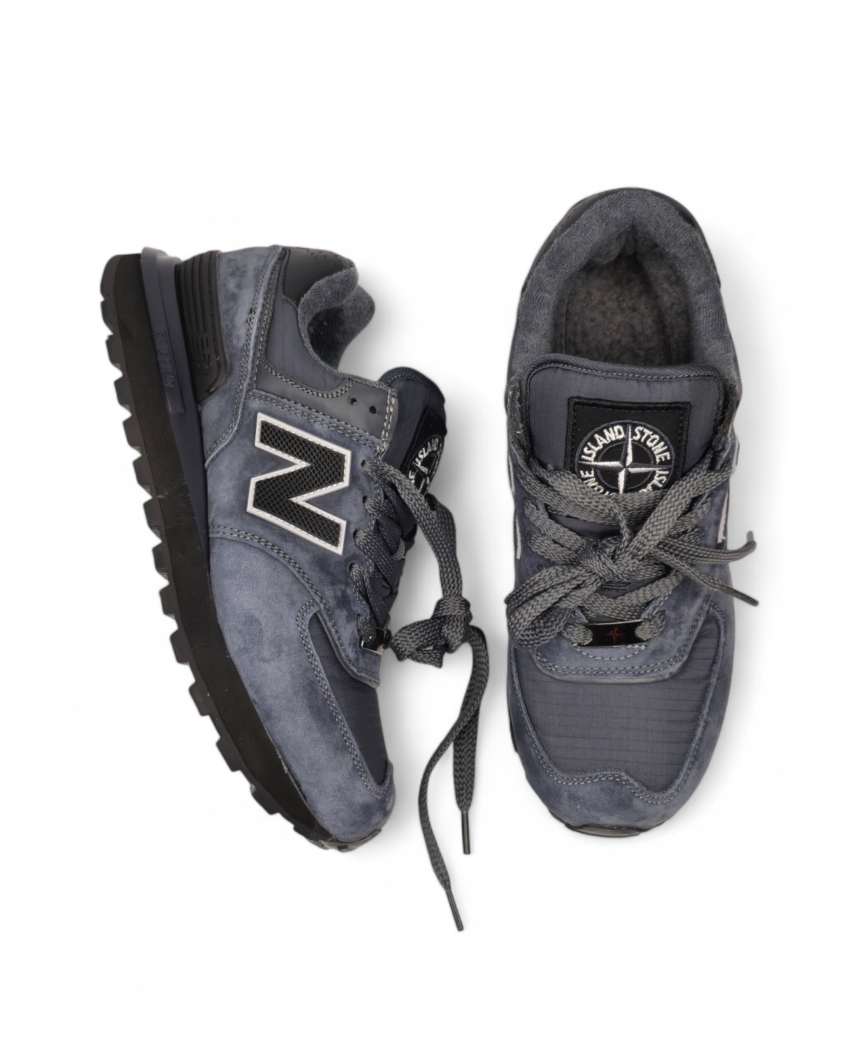 New Balance 574 × Stone Island Fur Grey