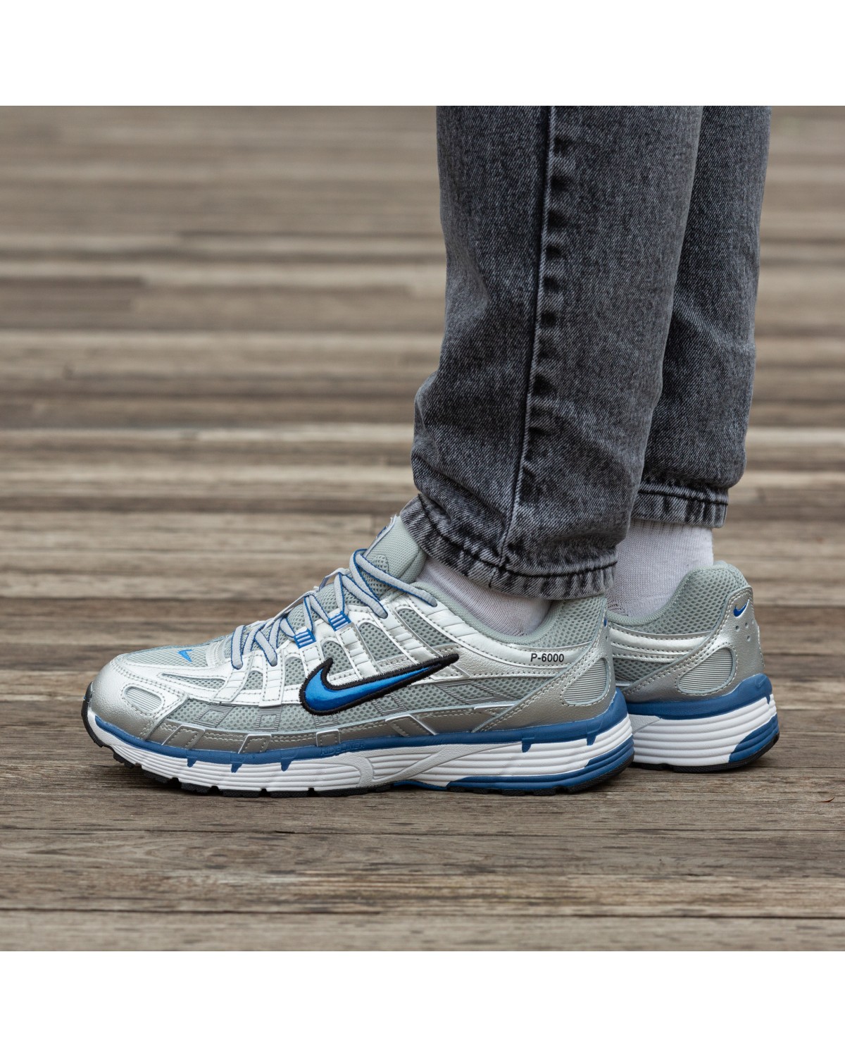 Nike P-6000 Silver Blue