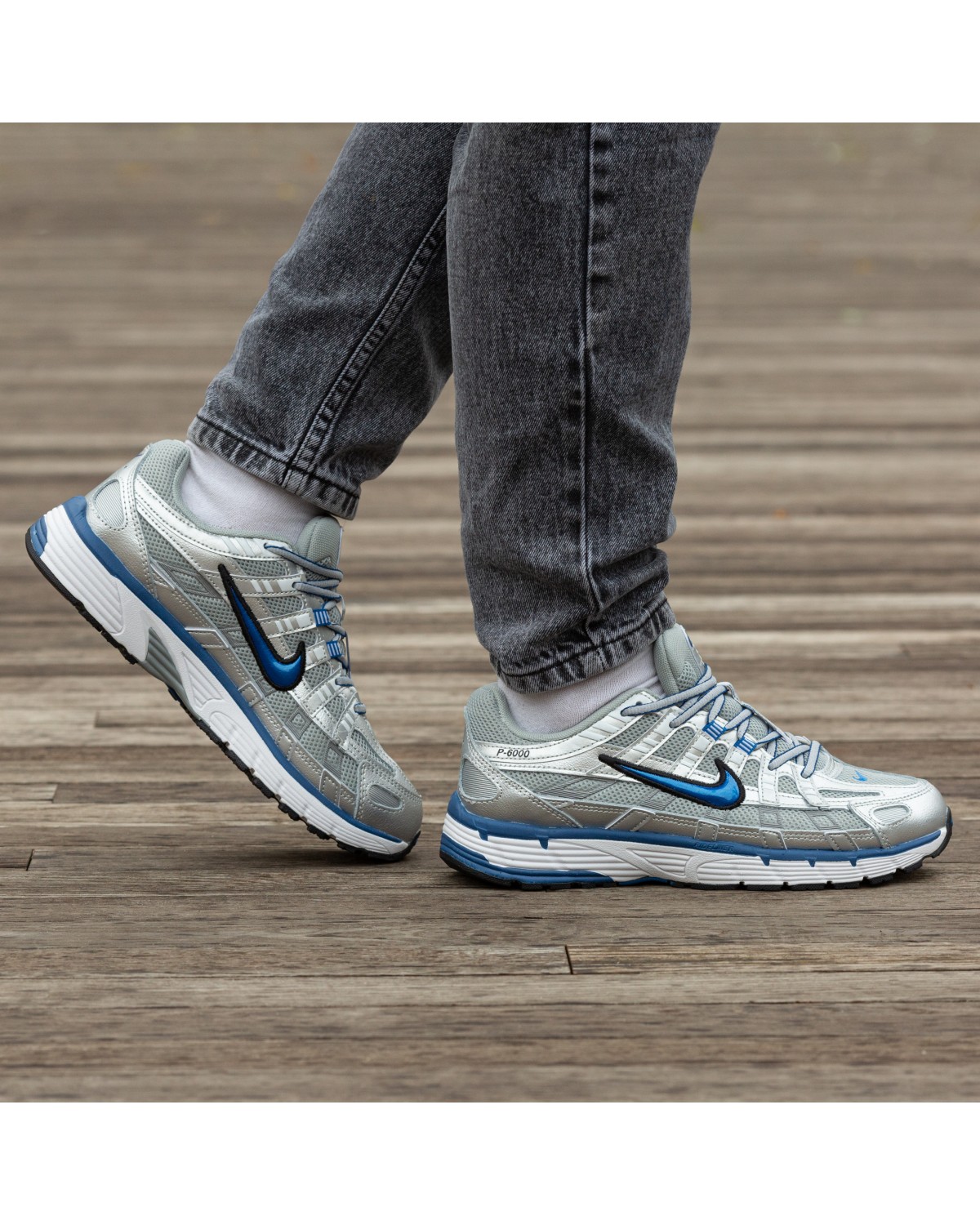 Nike P-6000 Silver Blue