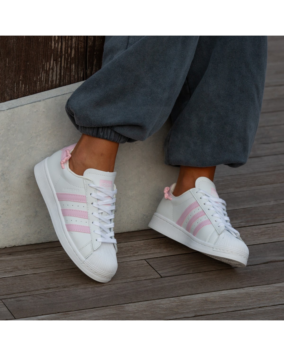 Adidas Superstar White Pink