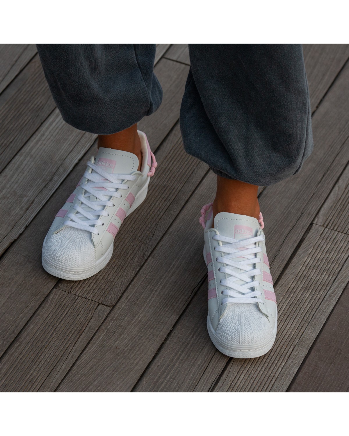 Adidas Superstar White Pink
