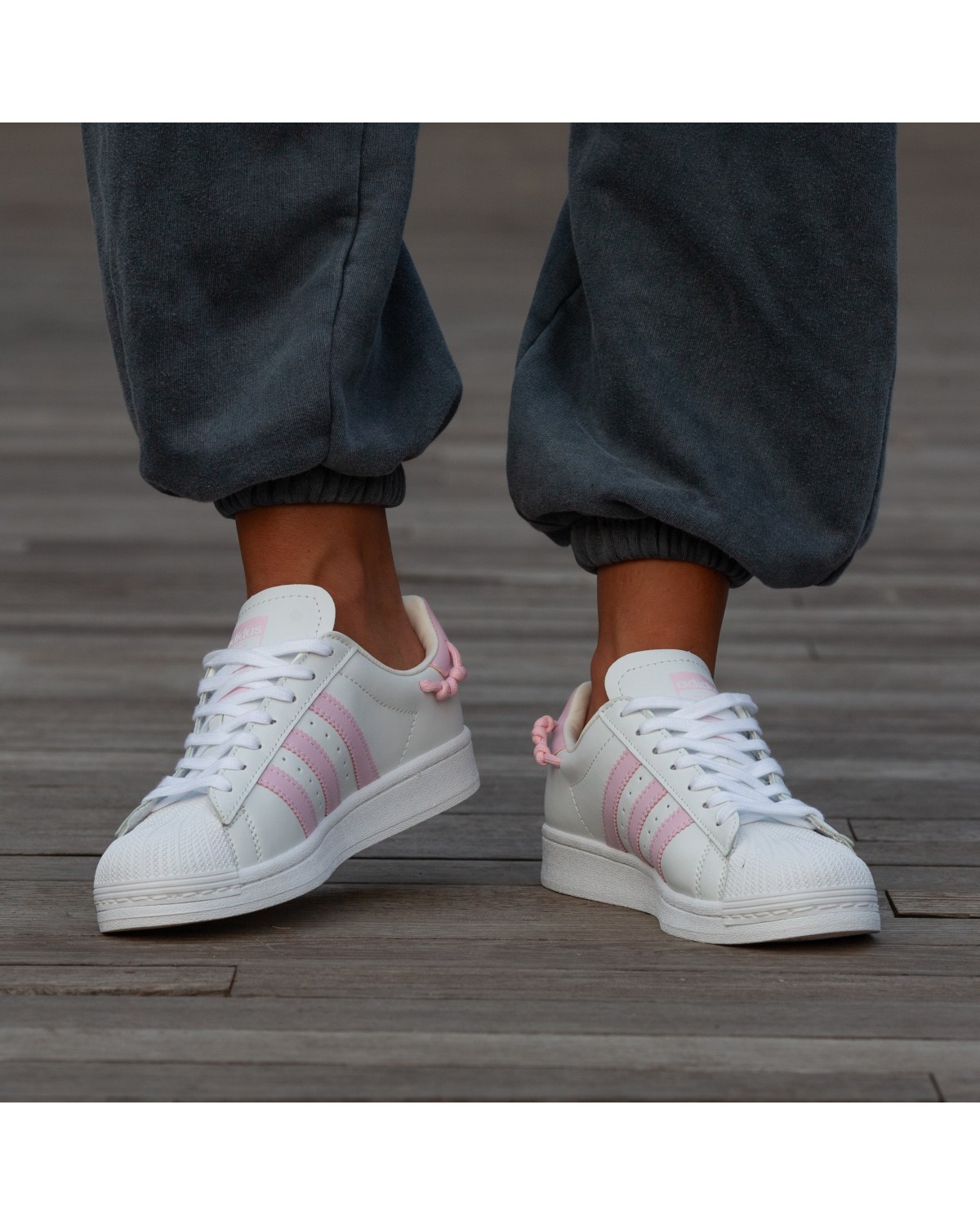 Adidas Superstar White Pink