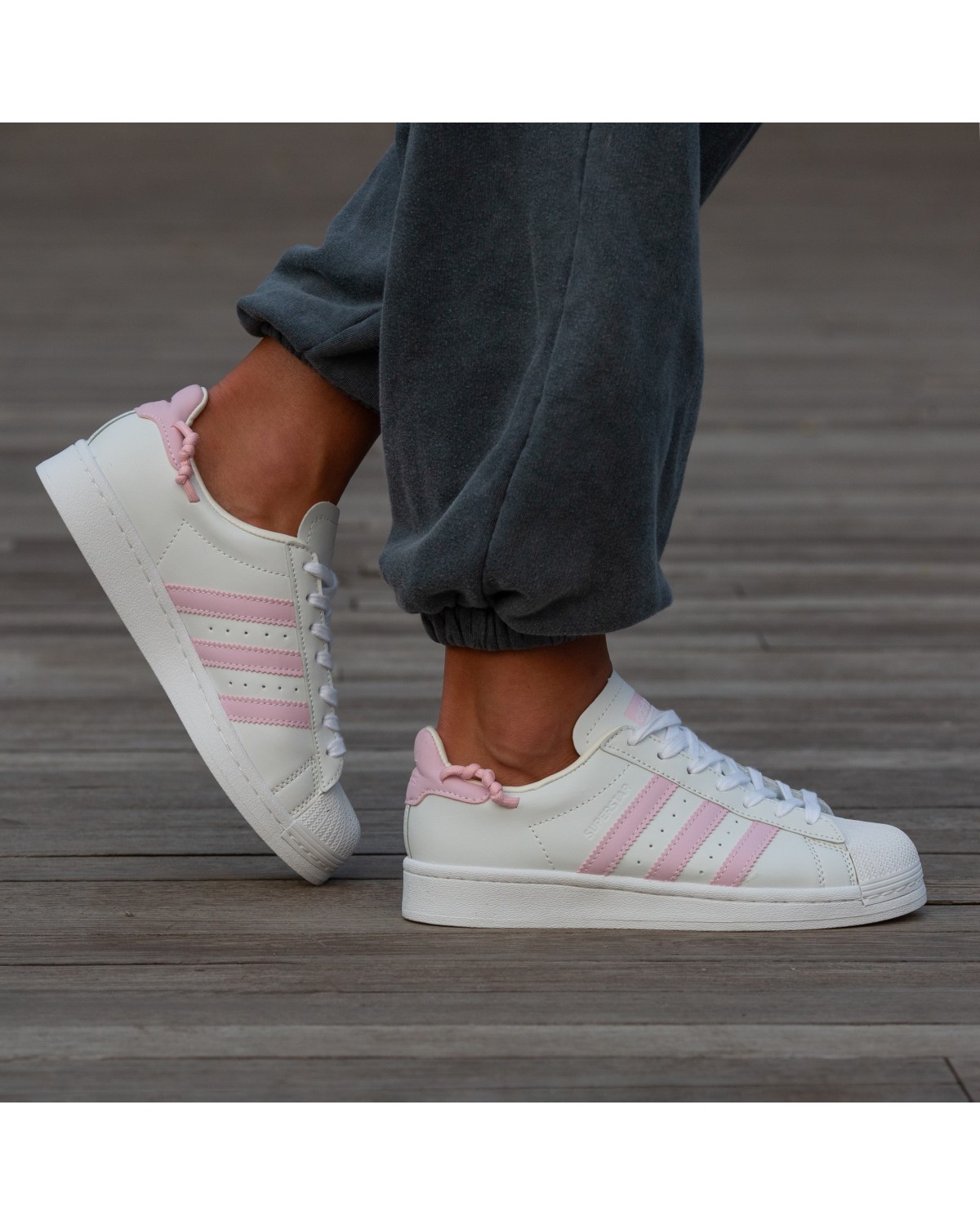 Adidas Superstar White Pink