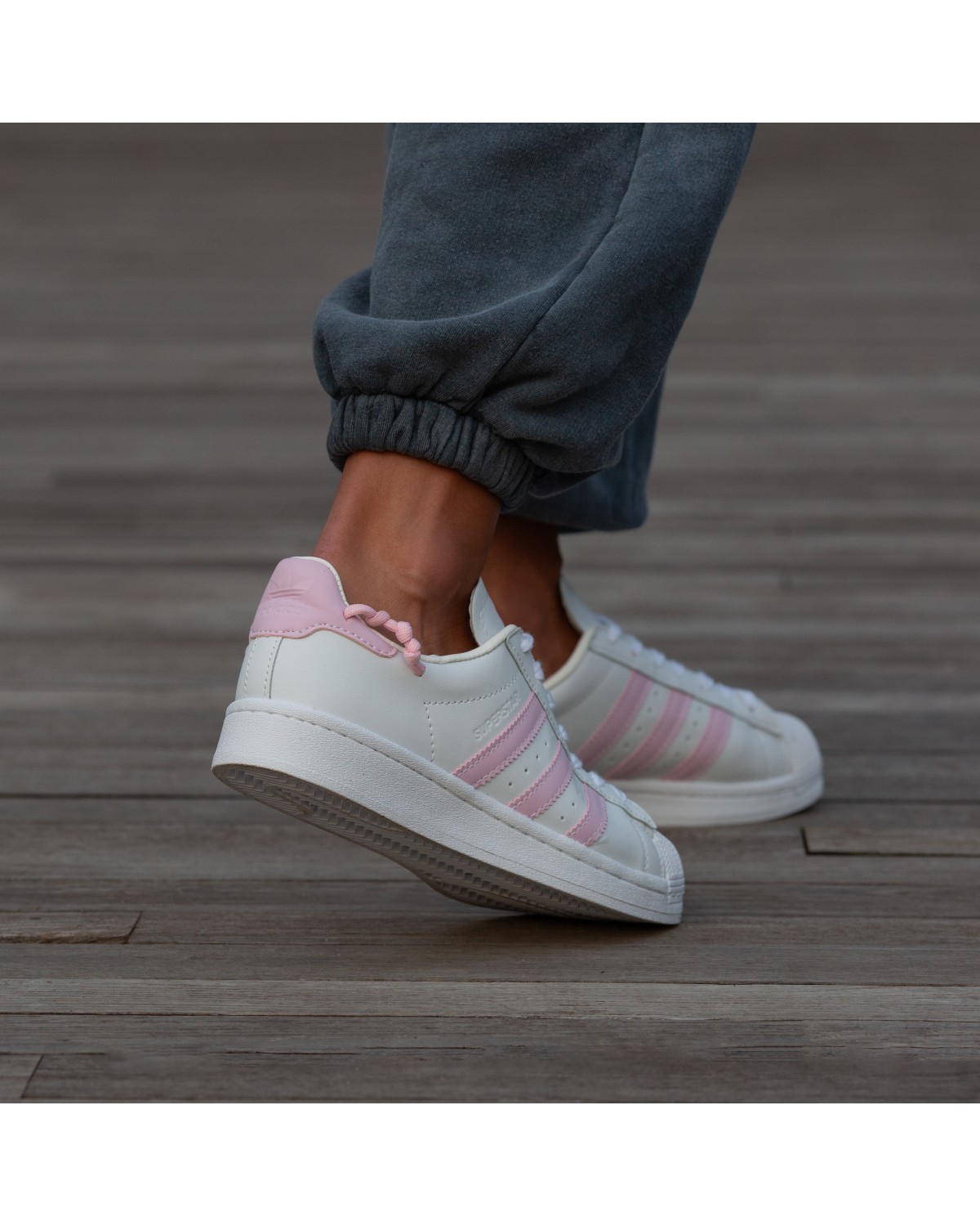 Adidas Superstar White Pink