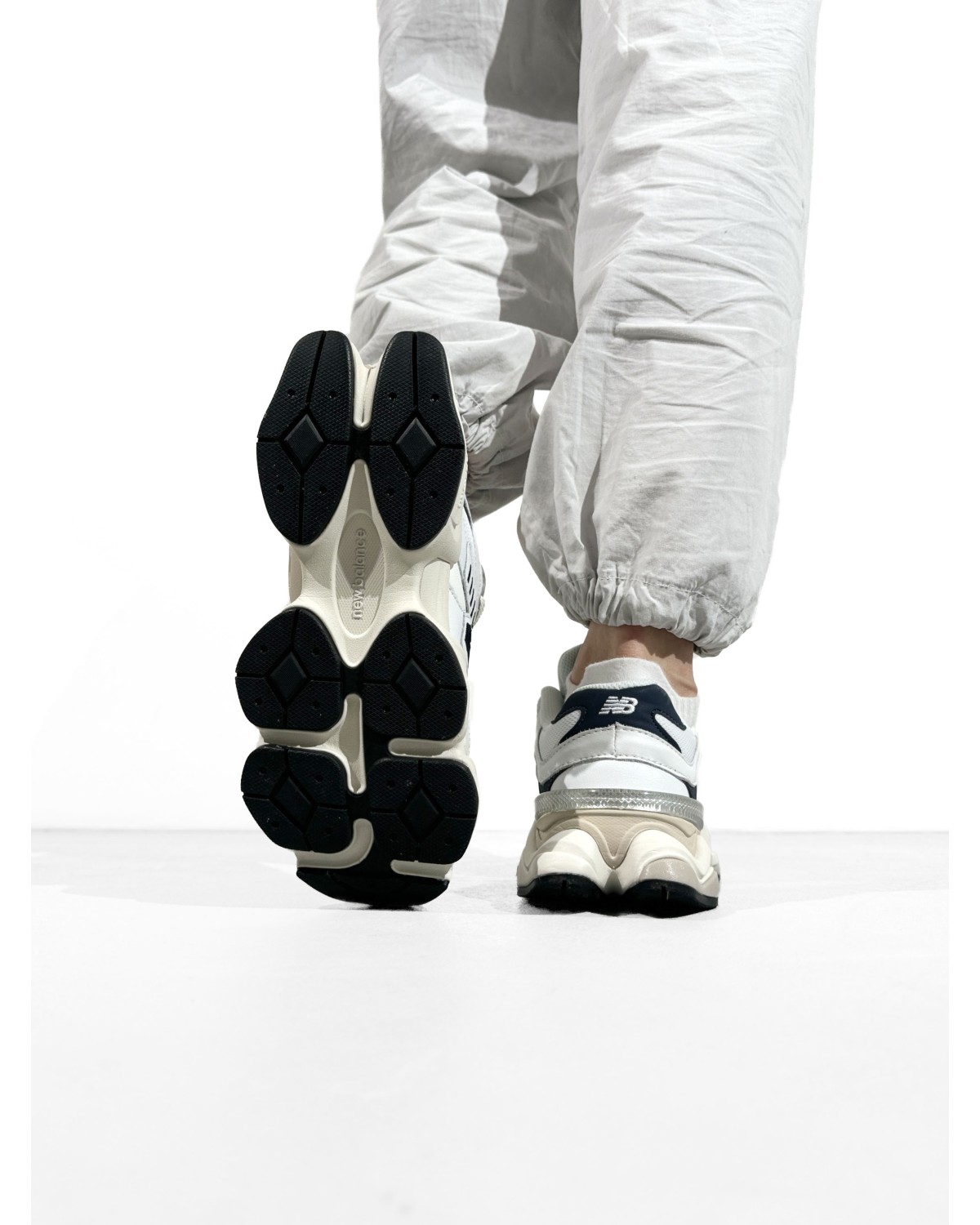 New Balance 9060 White/Beige/Dark Blue