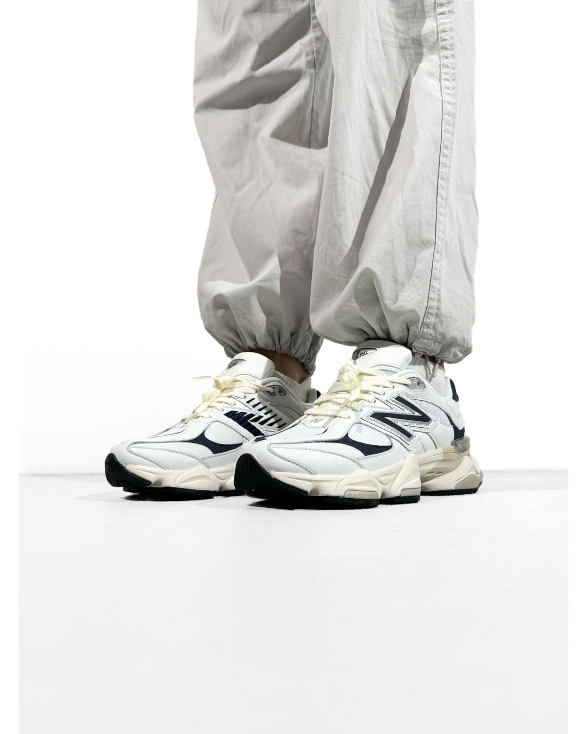 New Balance 9060 White/Beige/Dark Blue