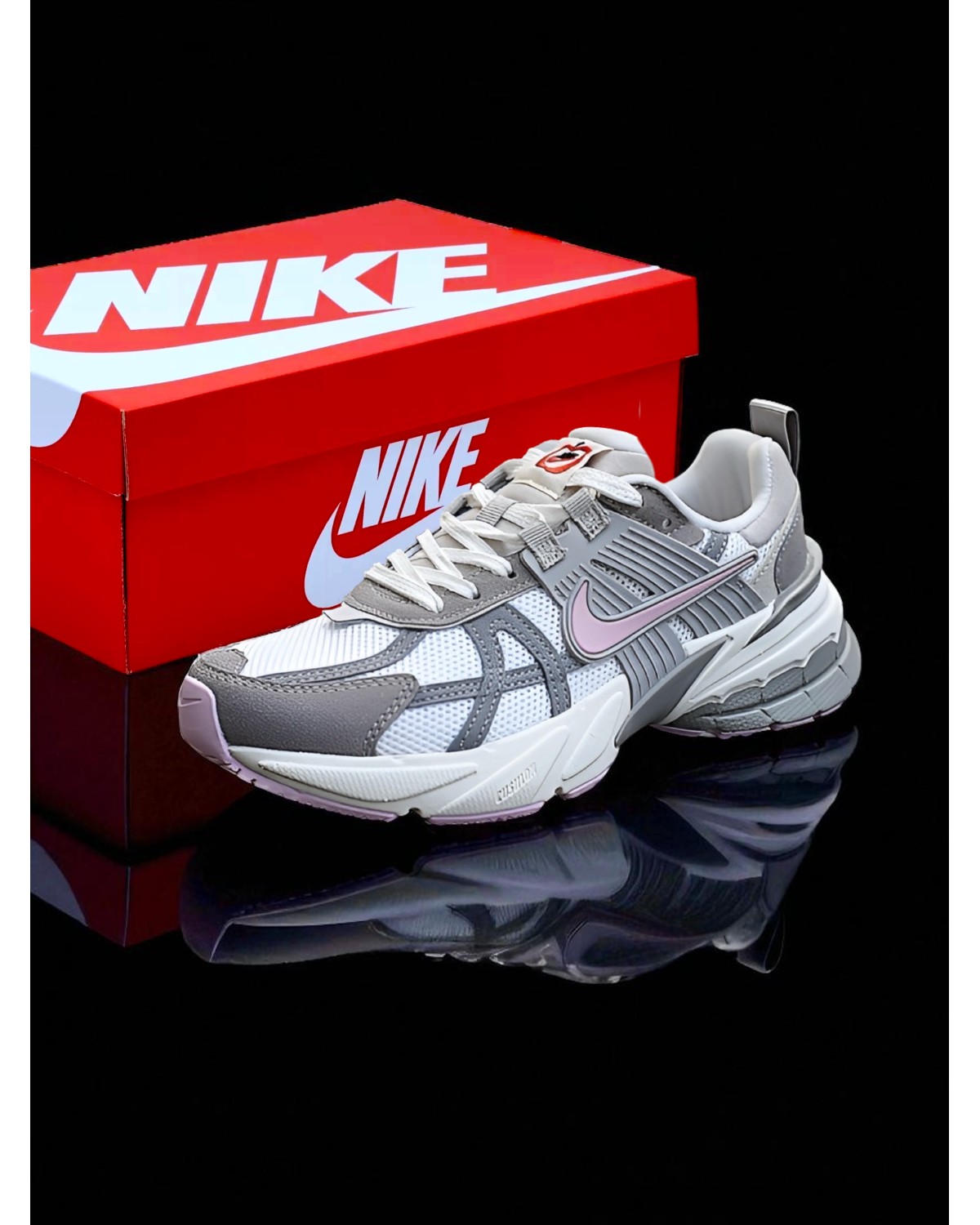Nike V2K Run 'Sail Pink Foam Vast Grey'