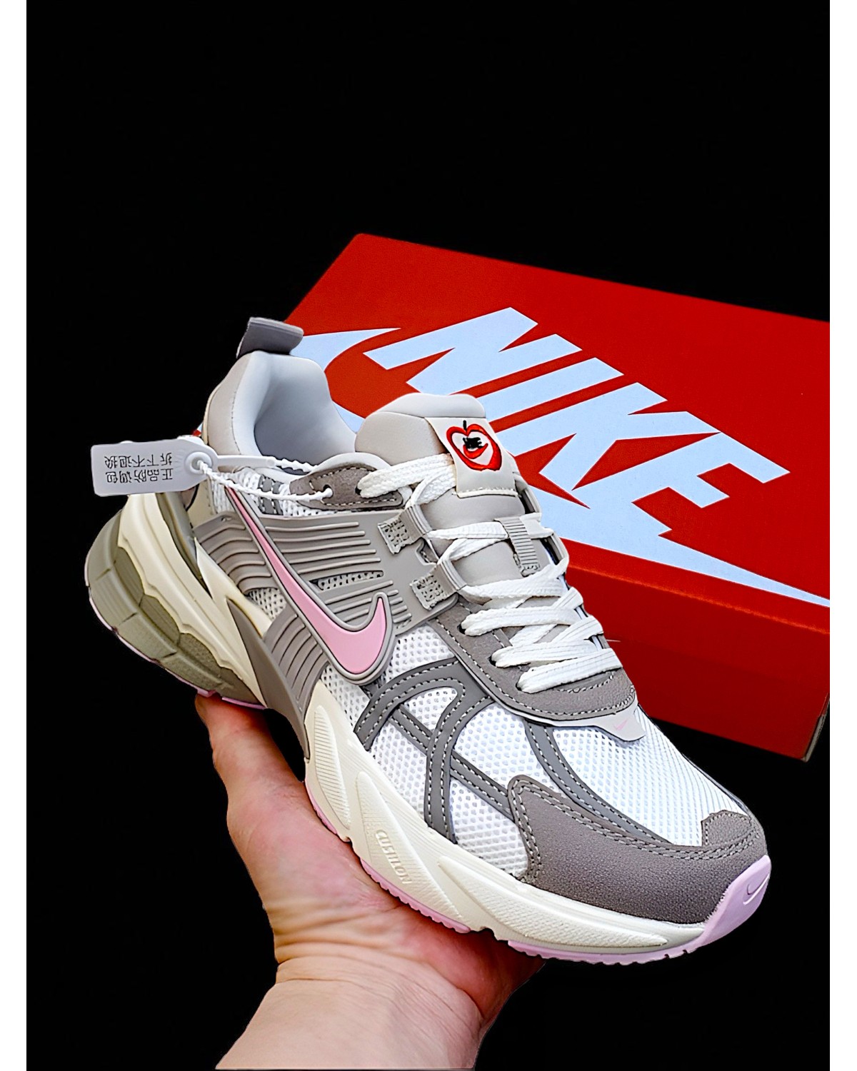 Nike V2K Run 'Sail Pink Foam Vast Grey'