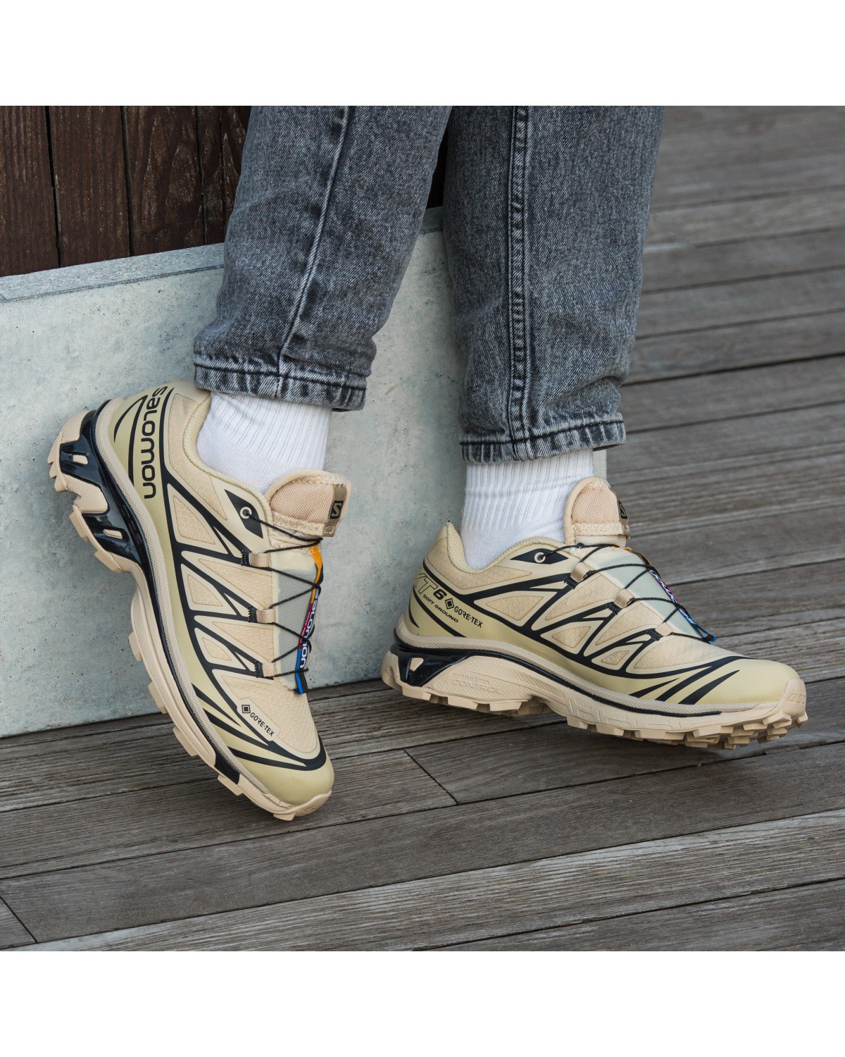 Salomon Xt-6 Gore-Tex Beige