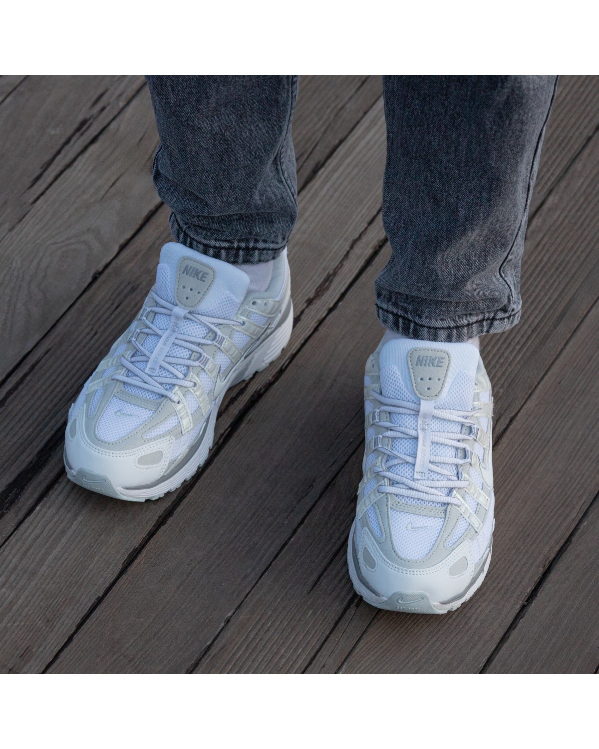 Nike P-6000 White Grey