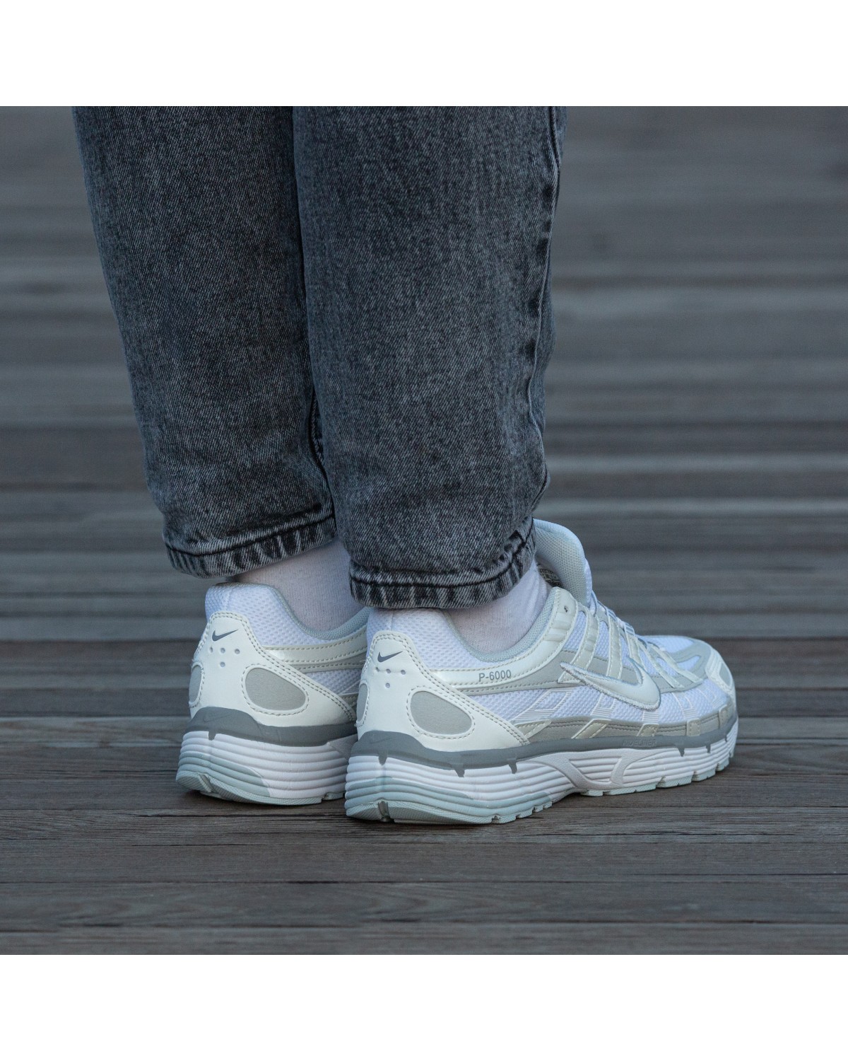Nike P-6000 White Grey