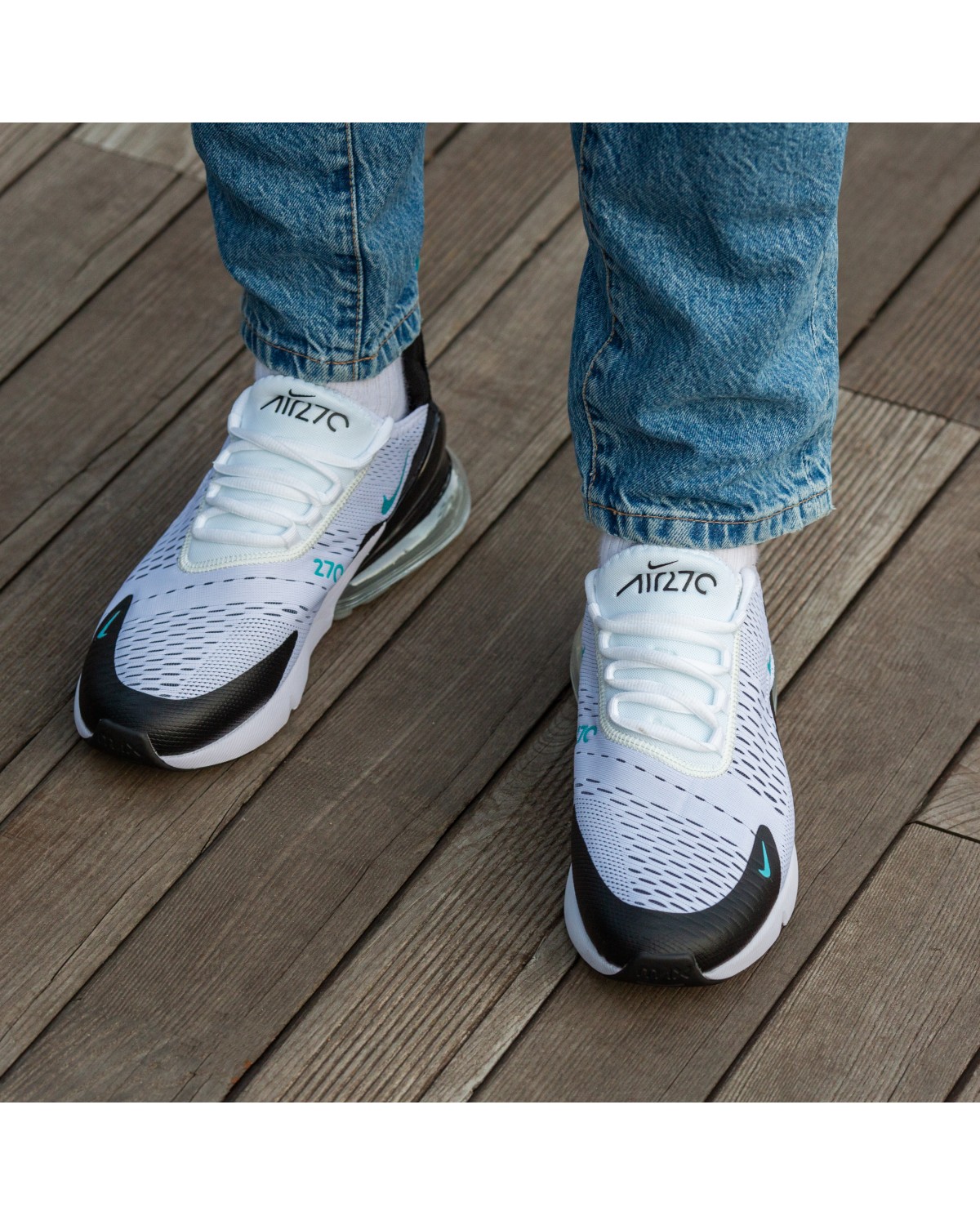 Nike Air Max 270 White Black Blue