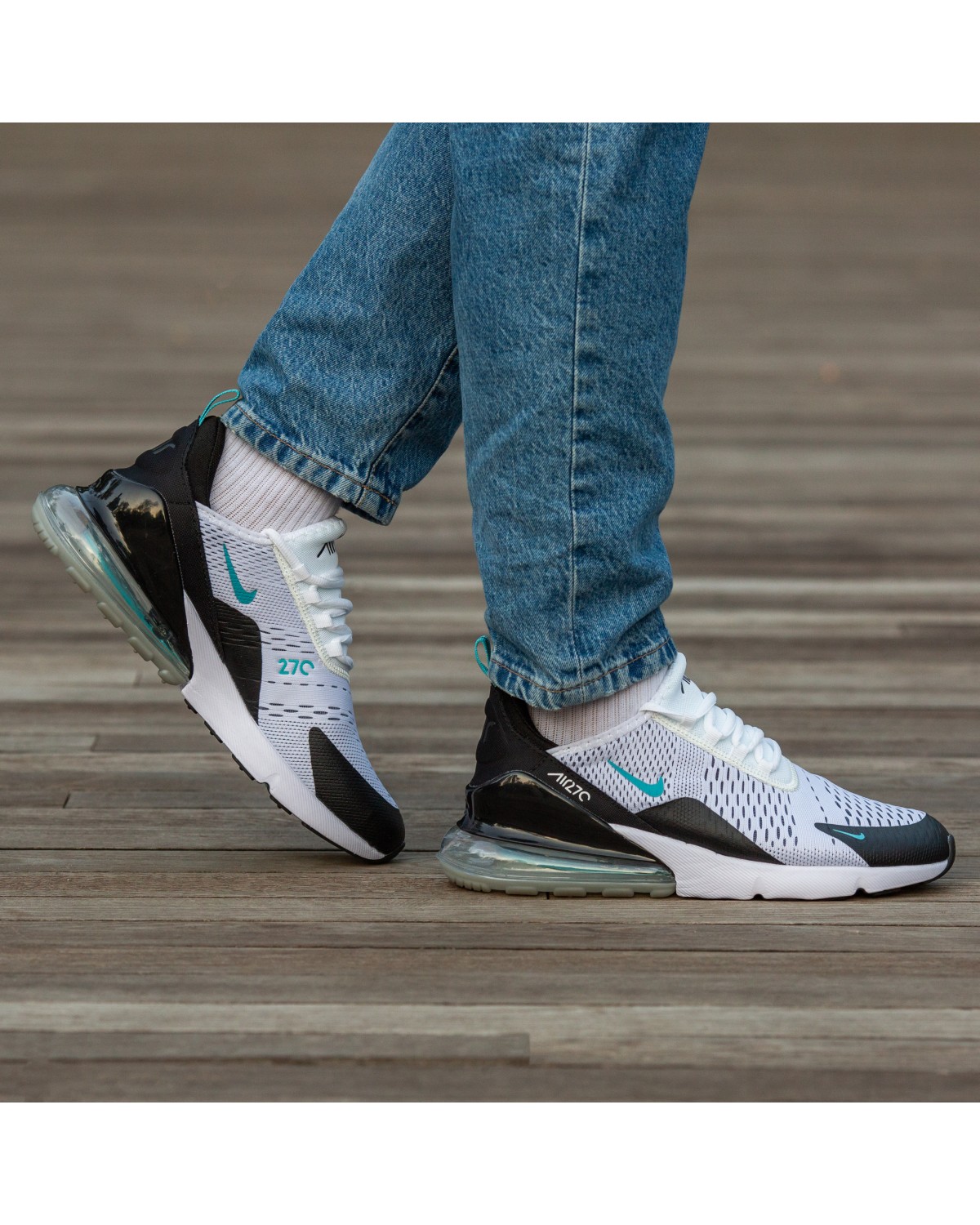 Nike Air Max 270 White Black Blue