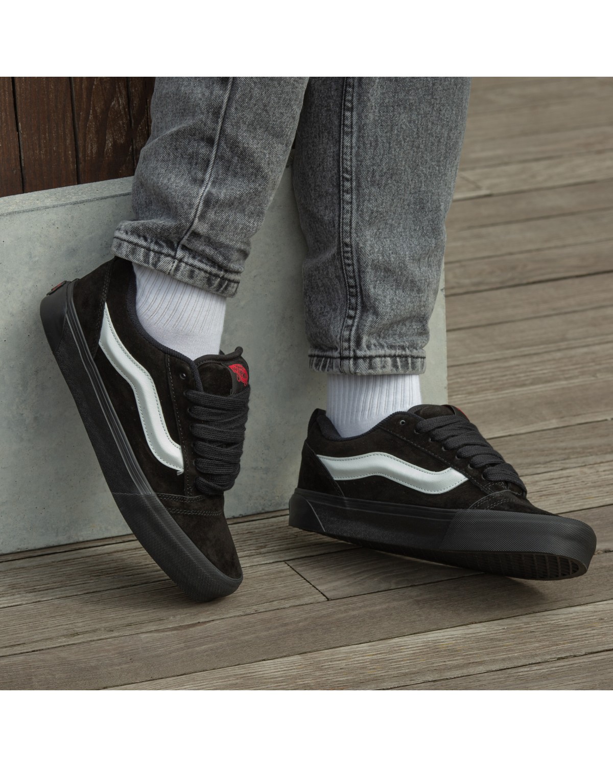 Vans KNU Skool Black White