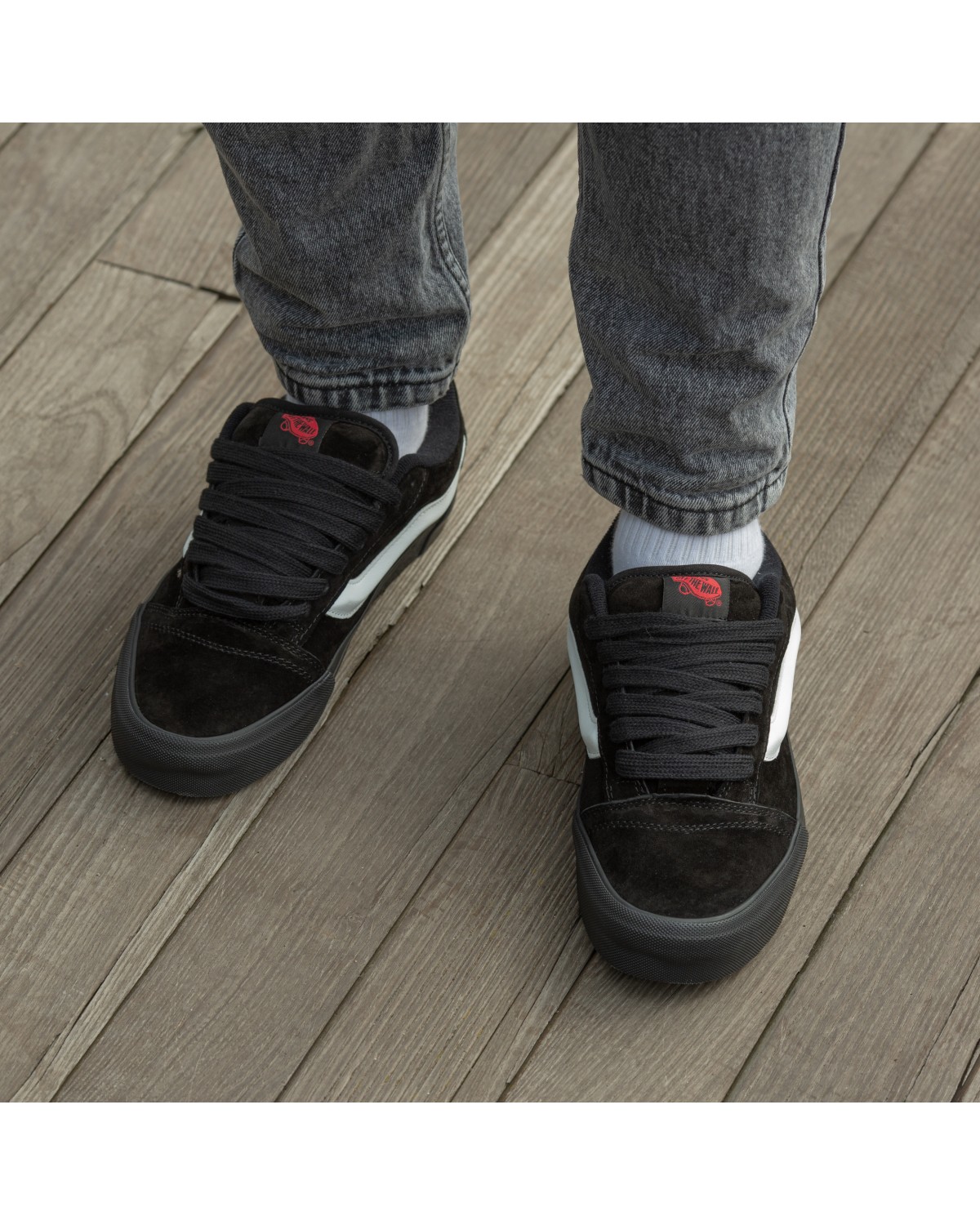 Vans KNU Skool Black White