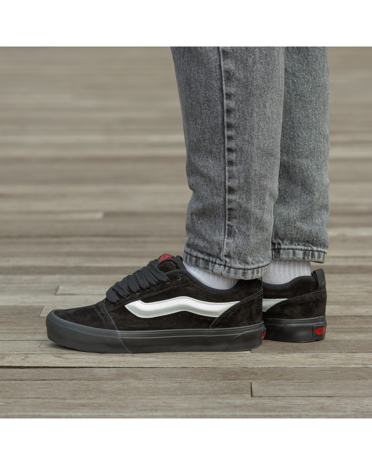 Vans KNU Skool Black White