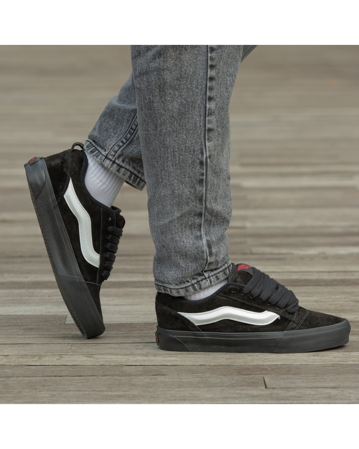 Vans KNU Skool Black White