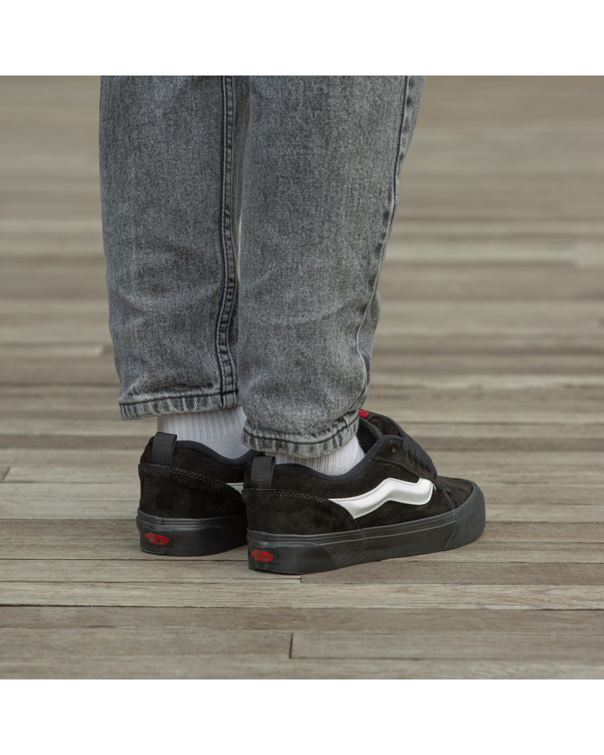 Vans KNU Skool Black White