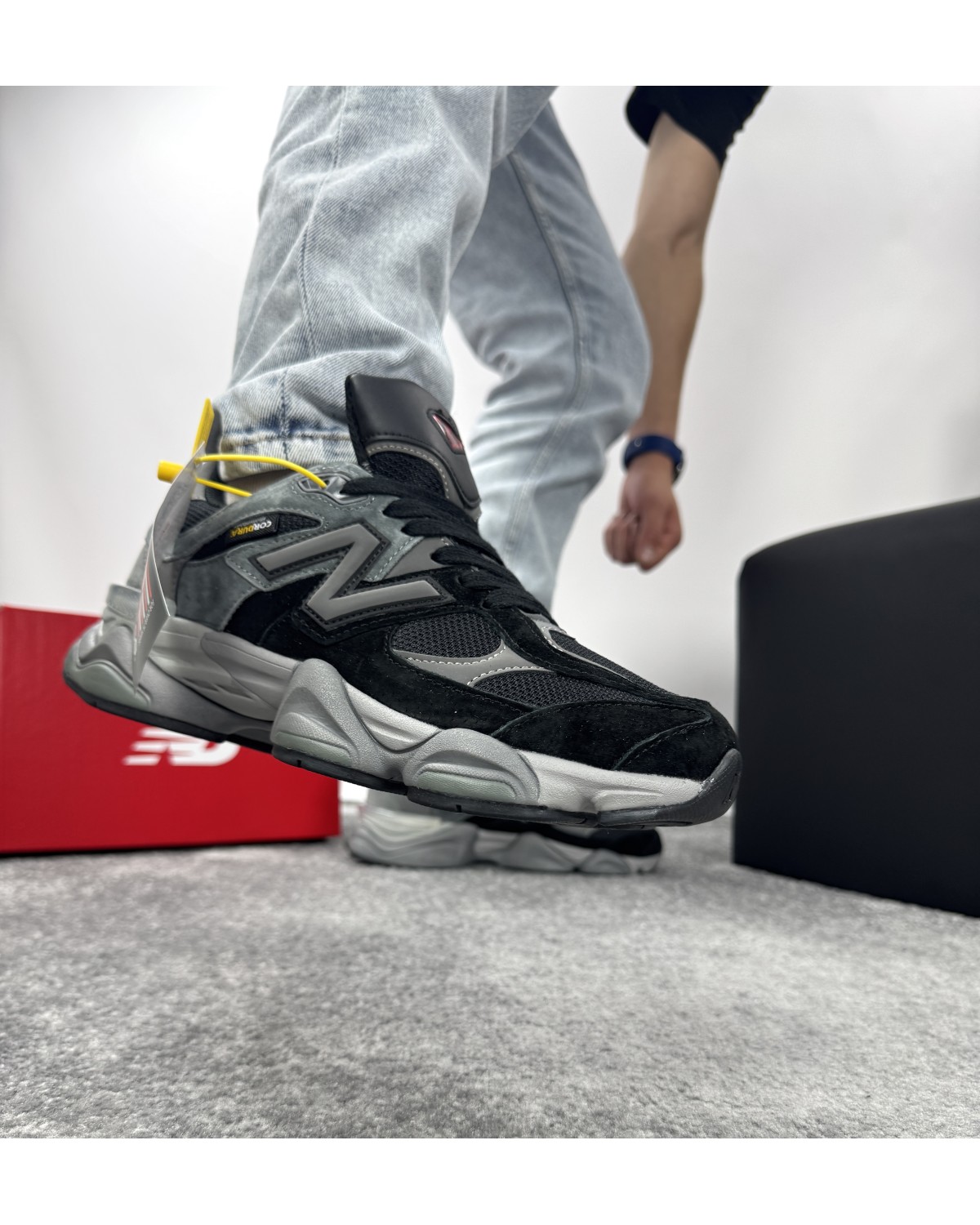 New Balance 9060 Black Grey Cordura