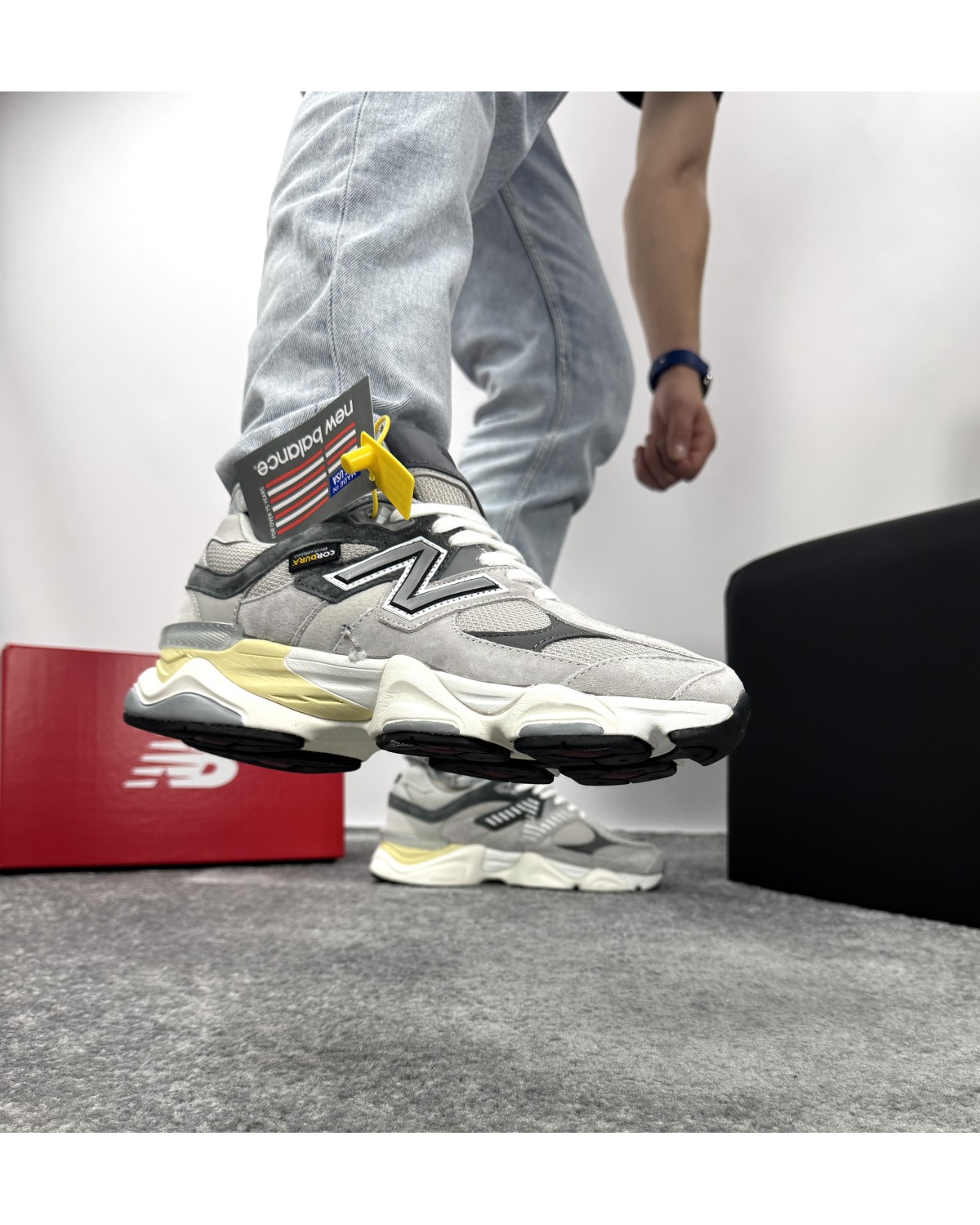 New Balance 9060 Grey White Cordura