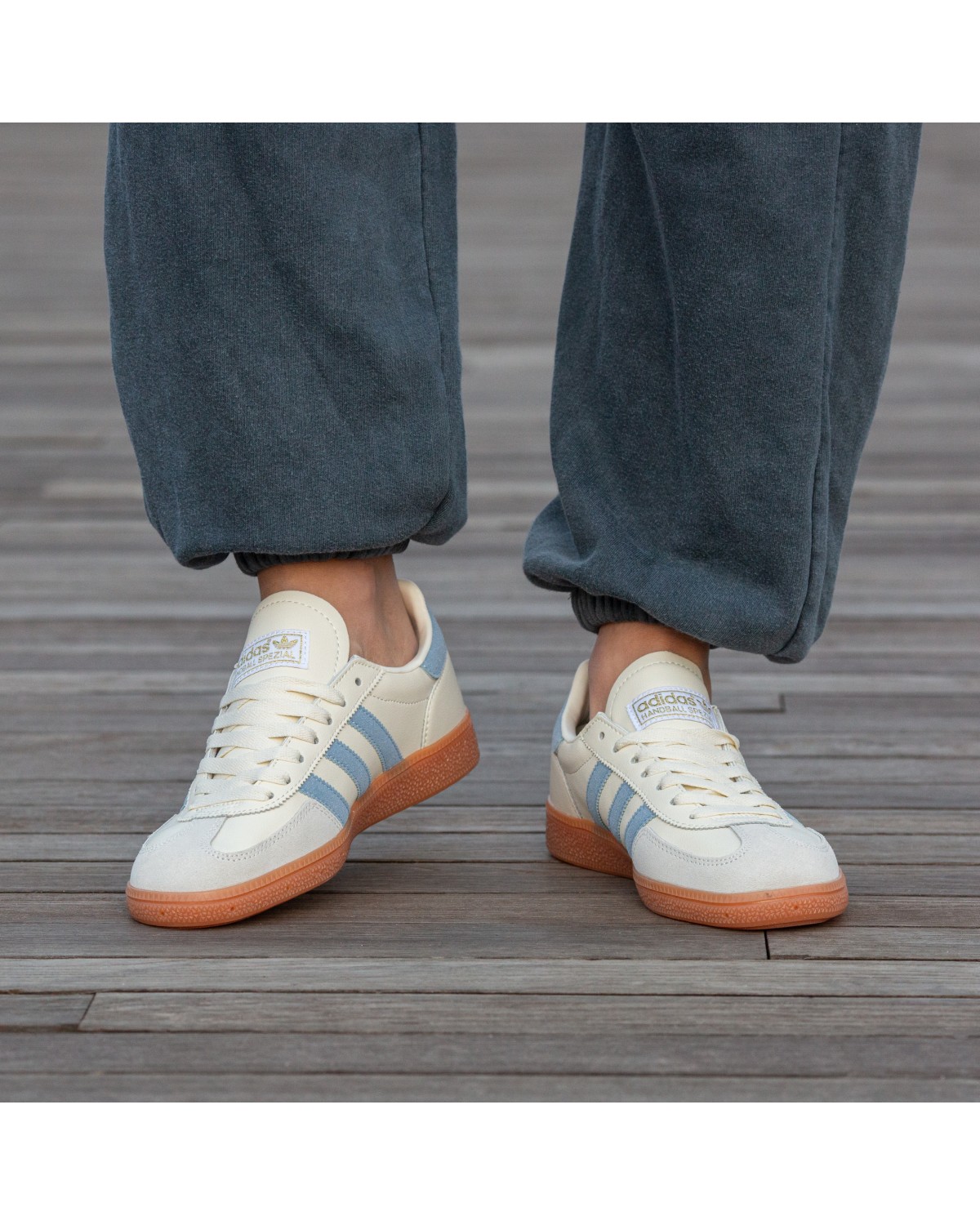 Adidas Spezial Beige Blue Leather