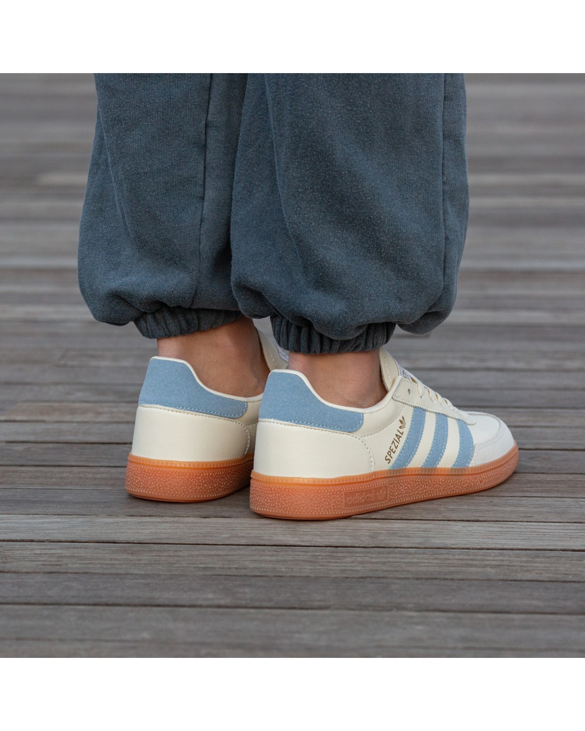 Adidas Spezial Beige Blue Leather