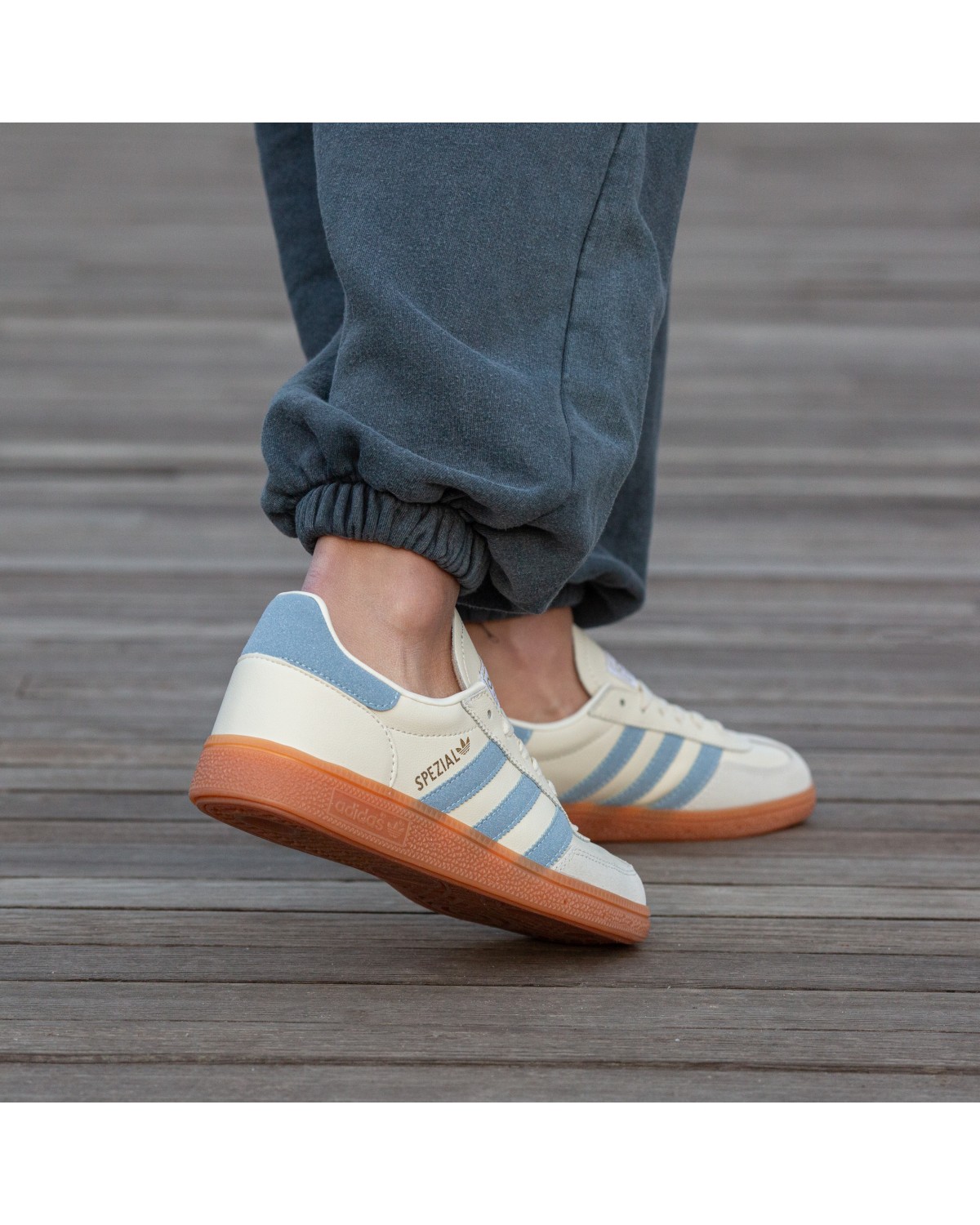 Adidas Spezial Beige Blue Leather