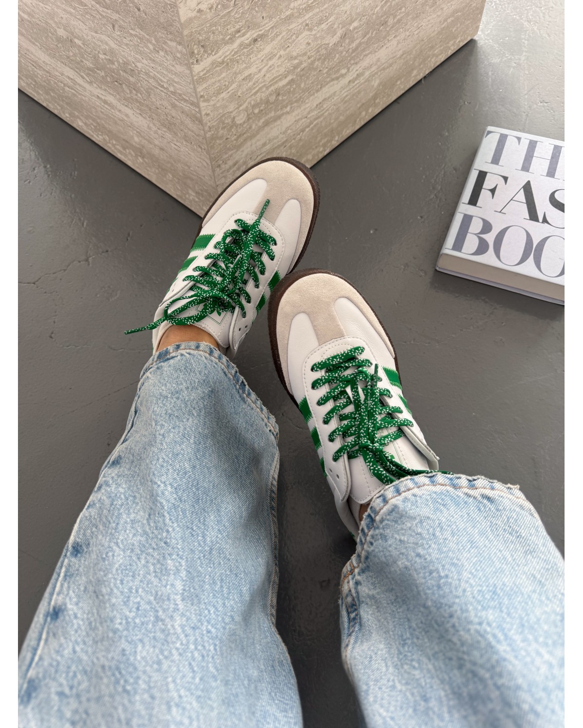 Adidas Samba Platform White/Green