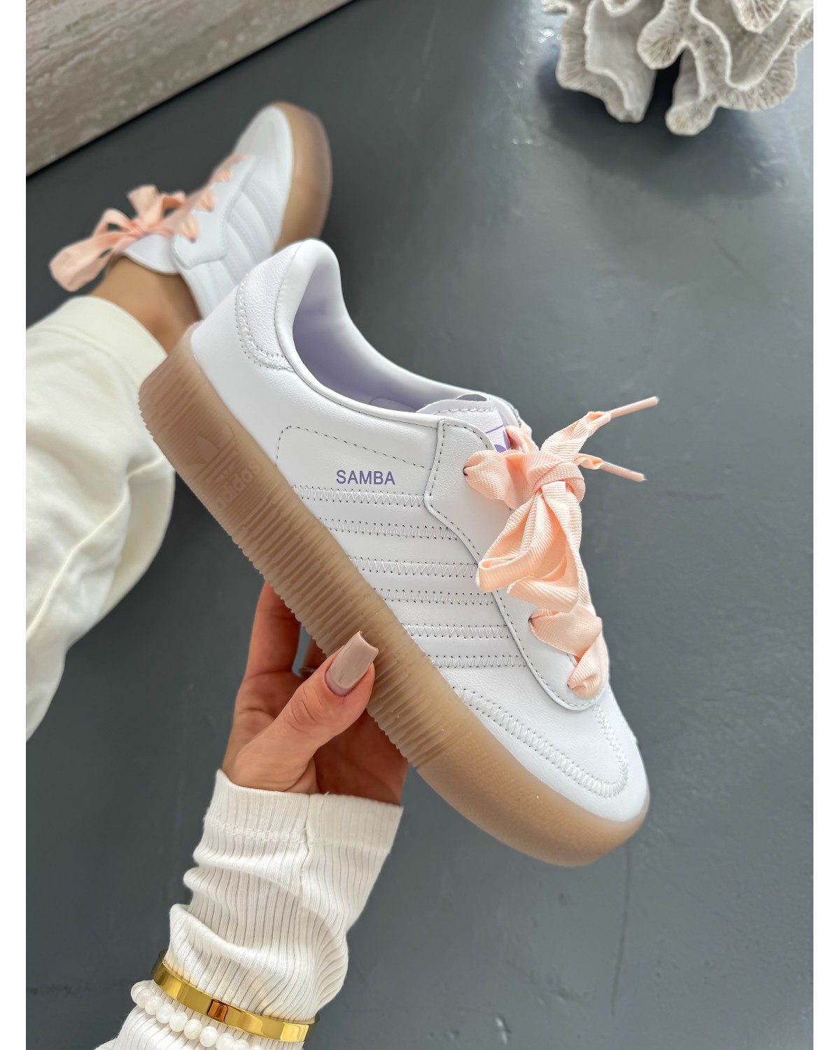 Adidas Samba Platform Full White