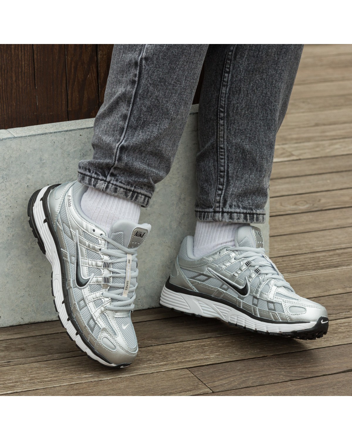 Nike P-6000 Silver