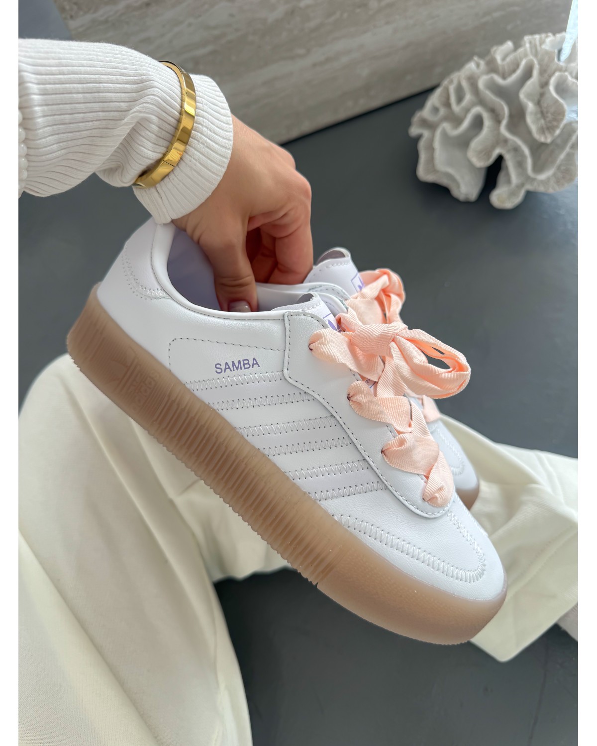 Adidas Samba Platform Full White
