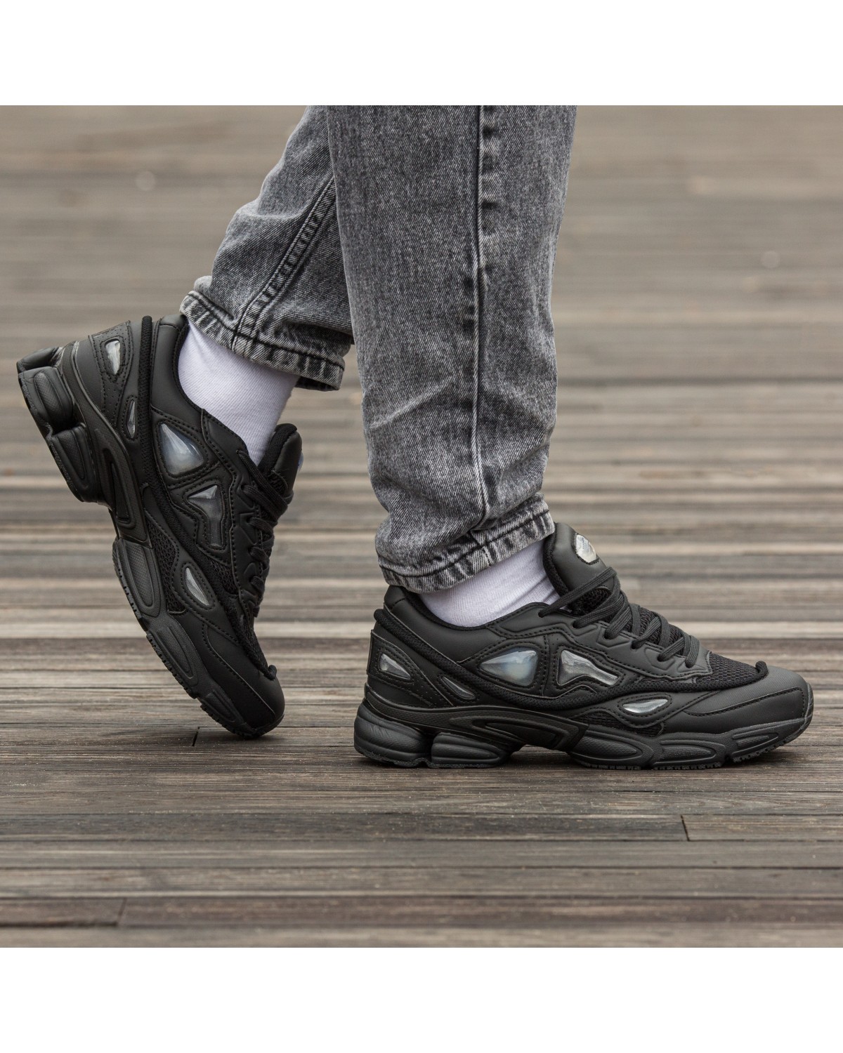 Adidas x Raf Simons Ozweego All Black
