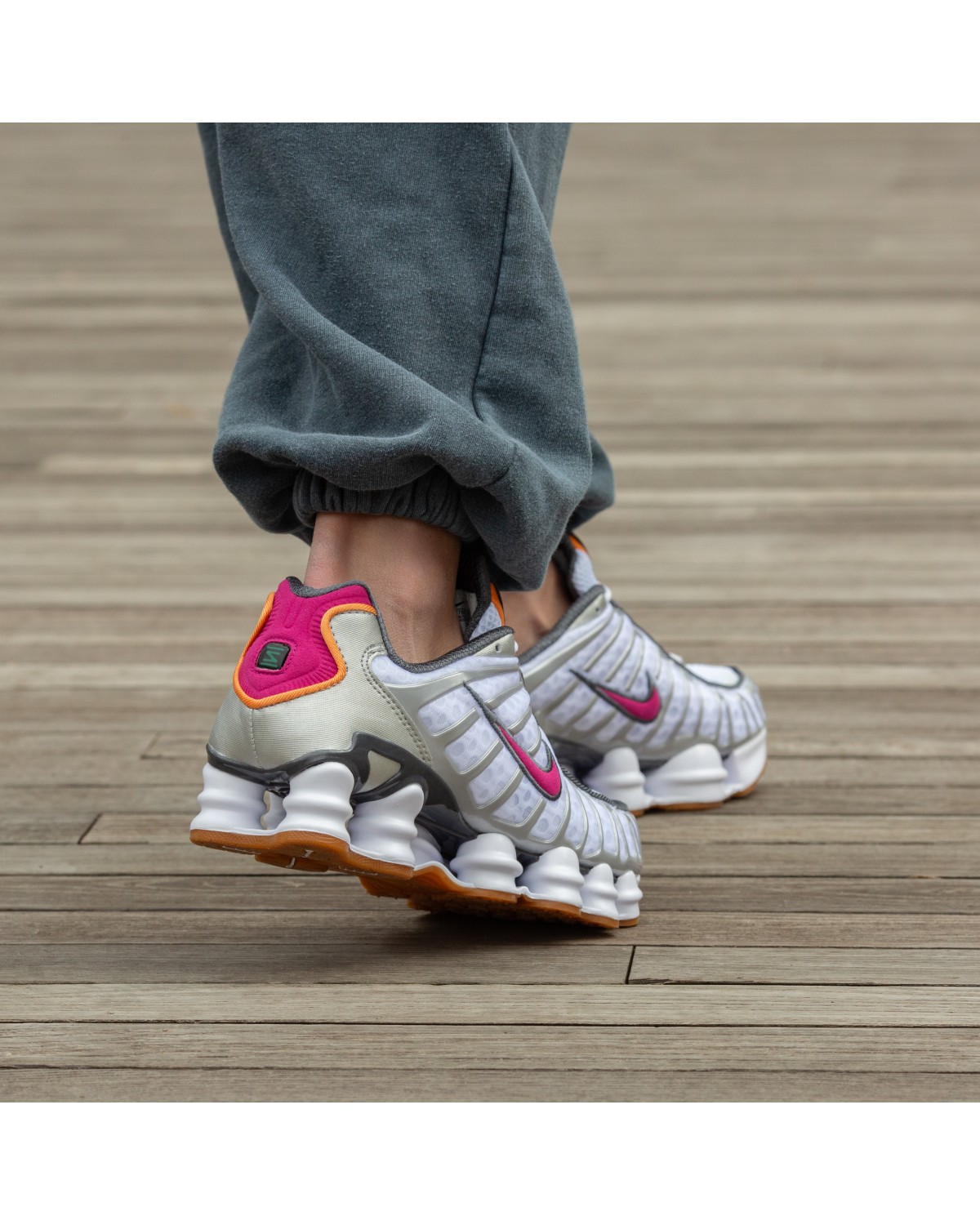 Nike Shox TL White Pink Orange