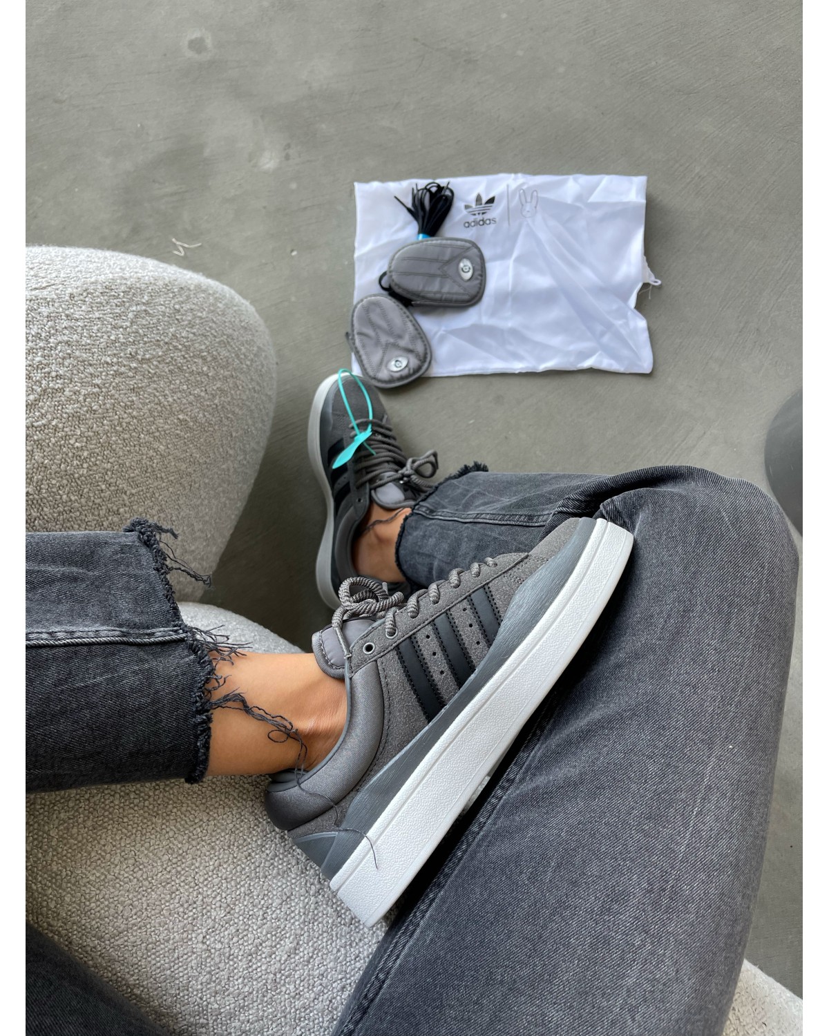 Adidas Campus x Bad Bunny Grey