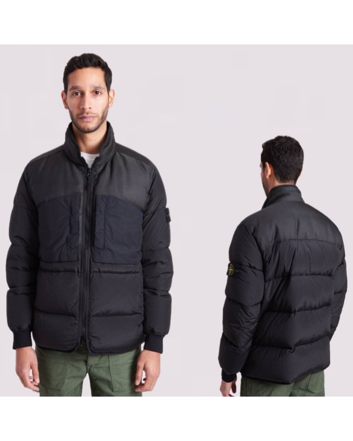 Пуховик Stone Island чорний