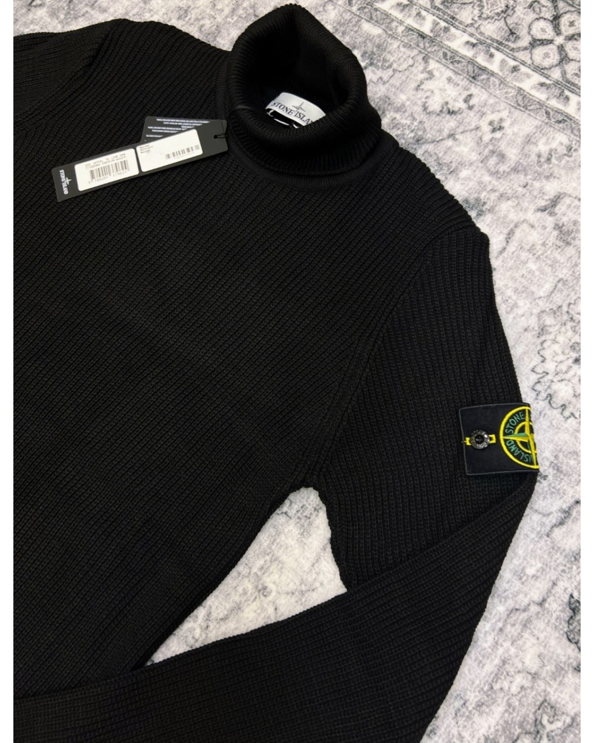 Гольф в'язаний Stone Island чорний