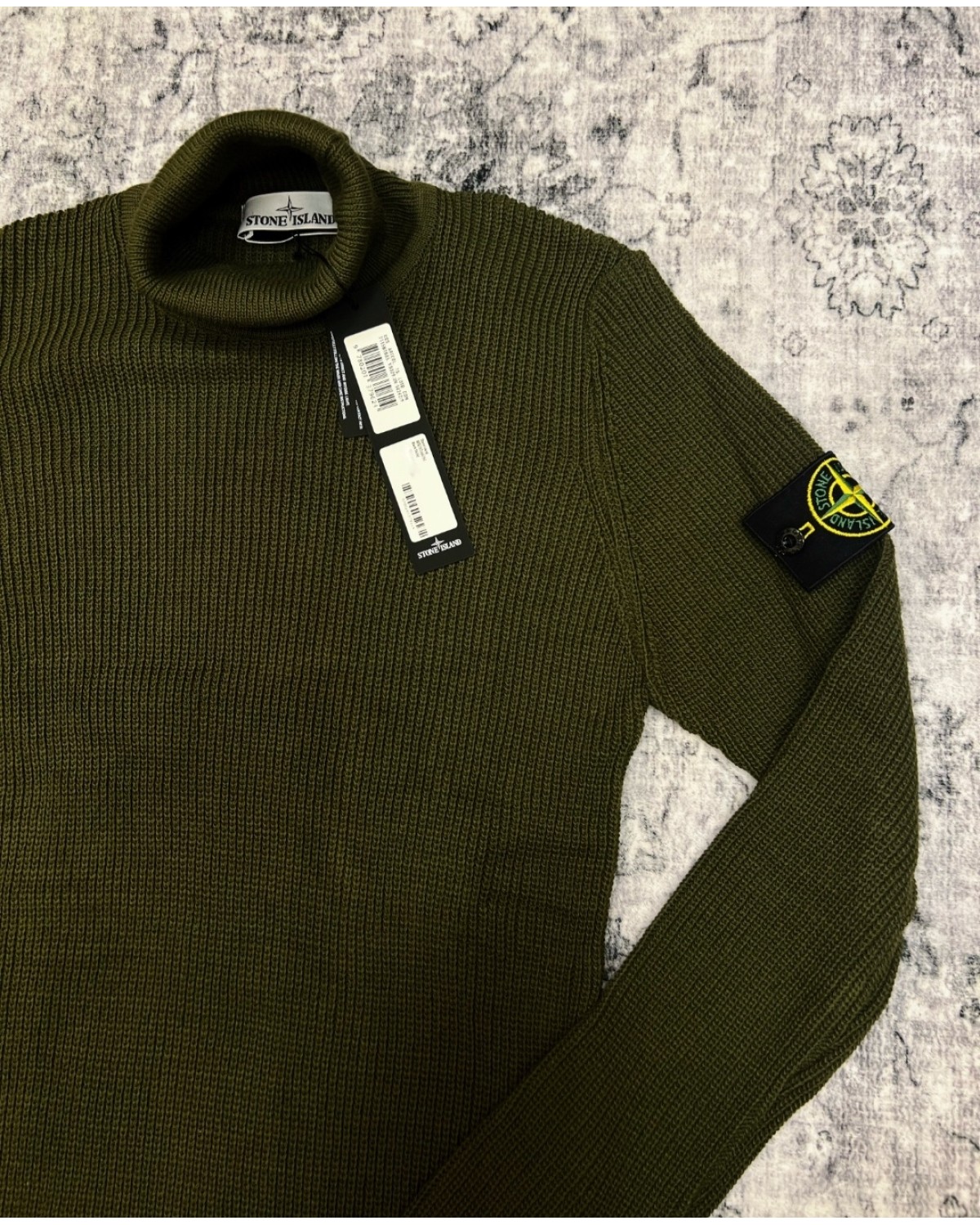 Гольф в'язаний Stone Island хакі