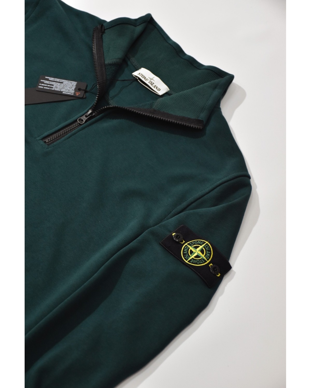 Зіп - світшот Stone Island темно - зелений