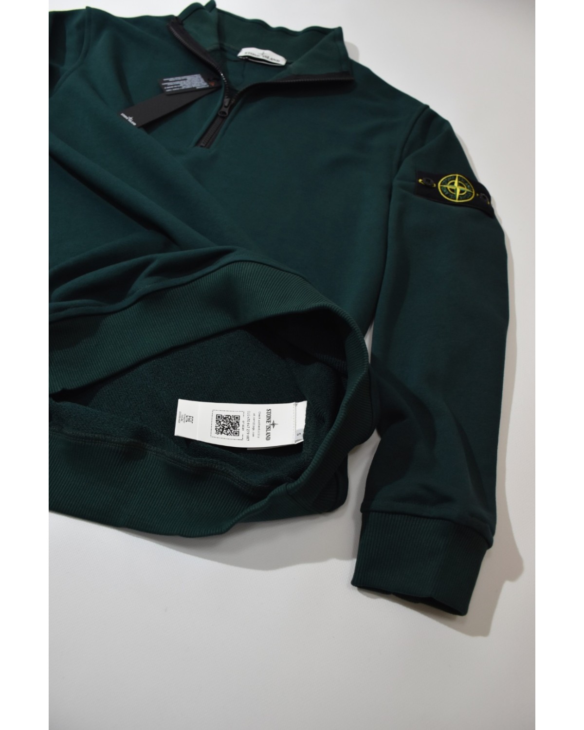 Зіп - світшот Stone Island темно - зелений